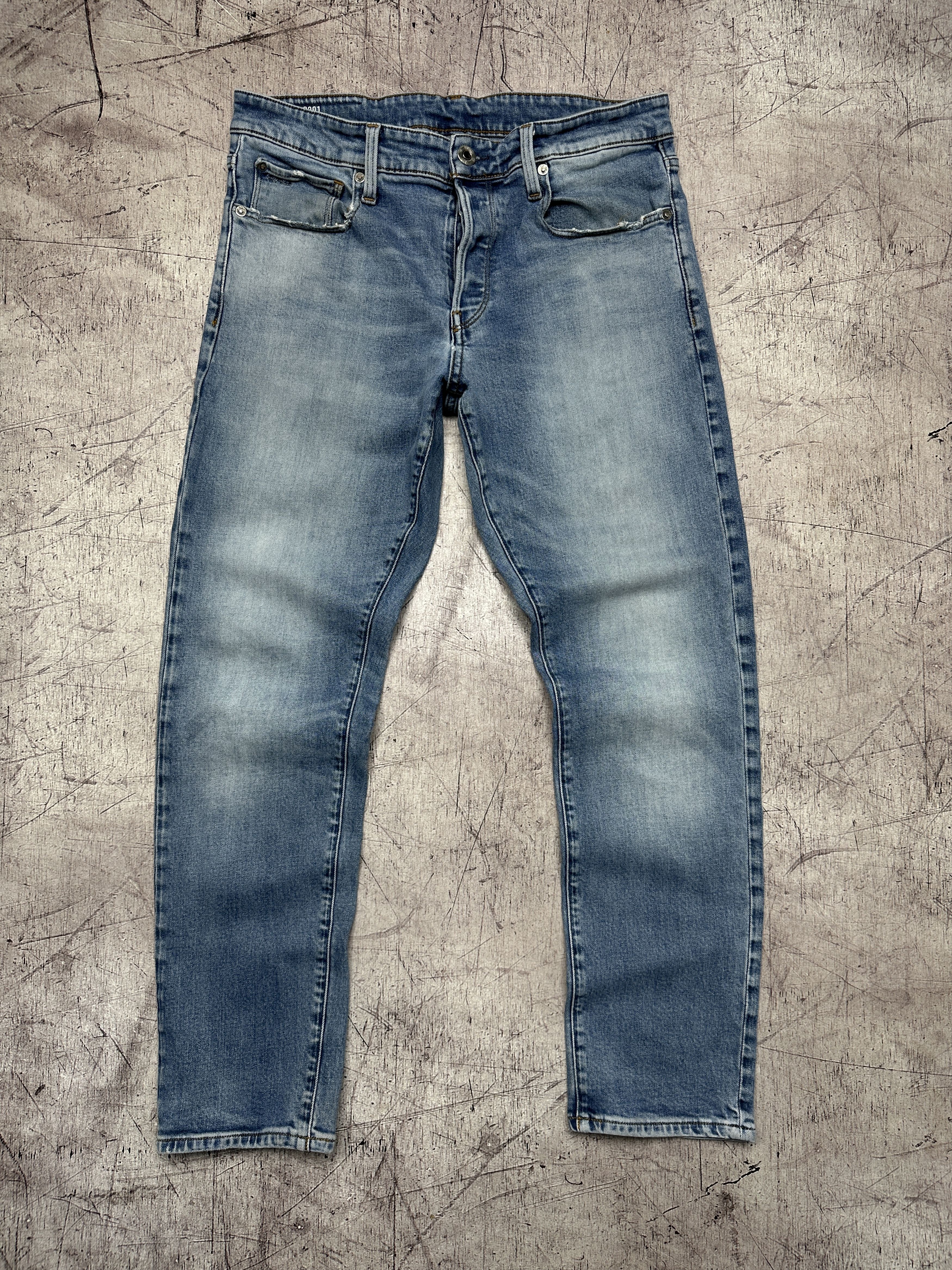 G-Star G Star Raw 3301 Straight Tapered Mens Denim Pants Jeans Size US 32 / EU 48 - 1 Thumbnail