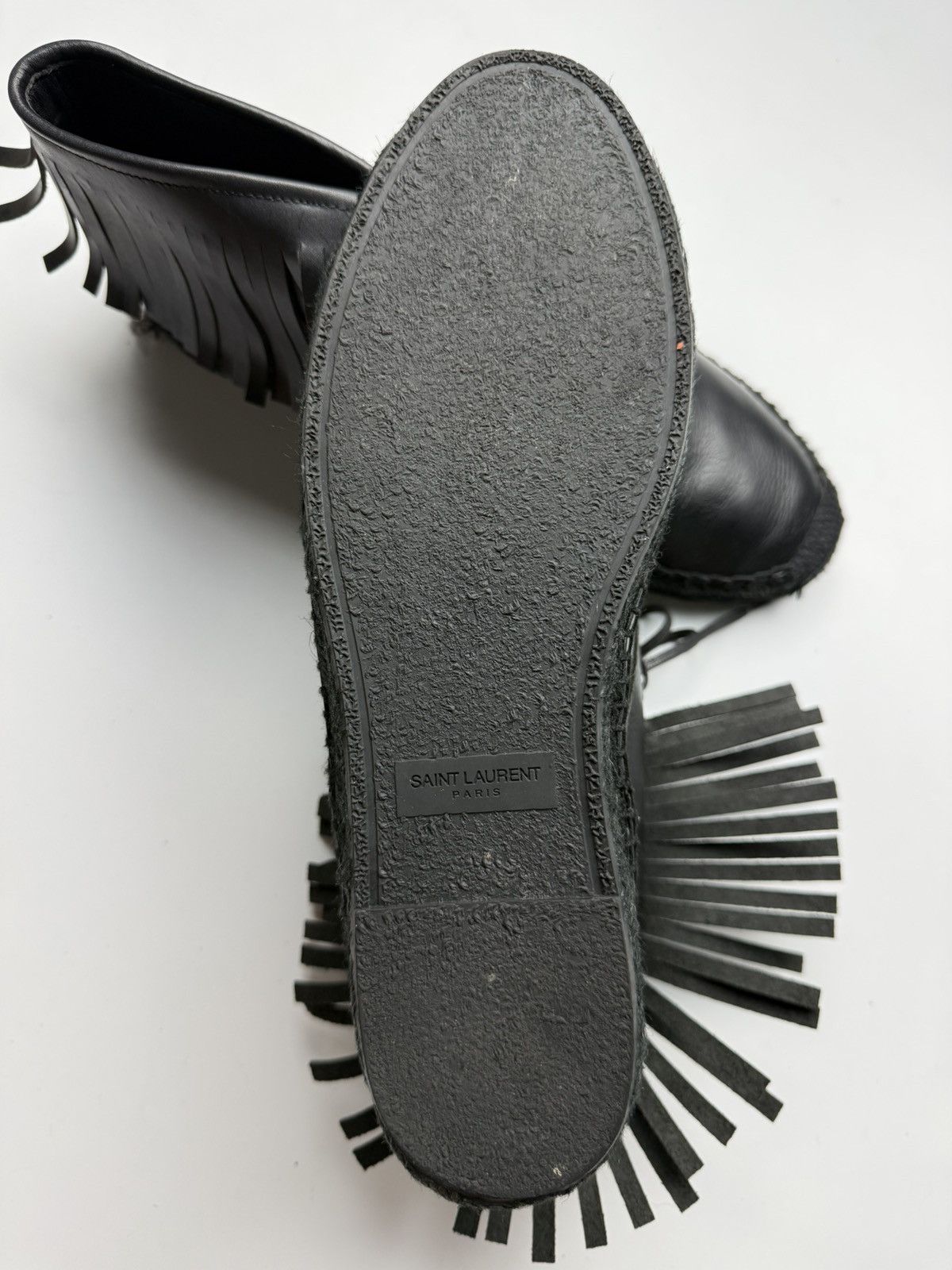 Saint Laurent Paris Saint Laurent Fringed Espadrille Boots Size US 9 / EU 42 - 6 Thumbnail