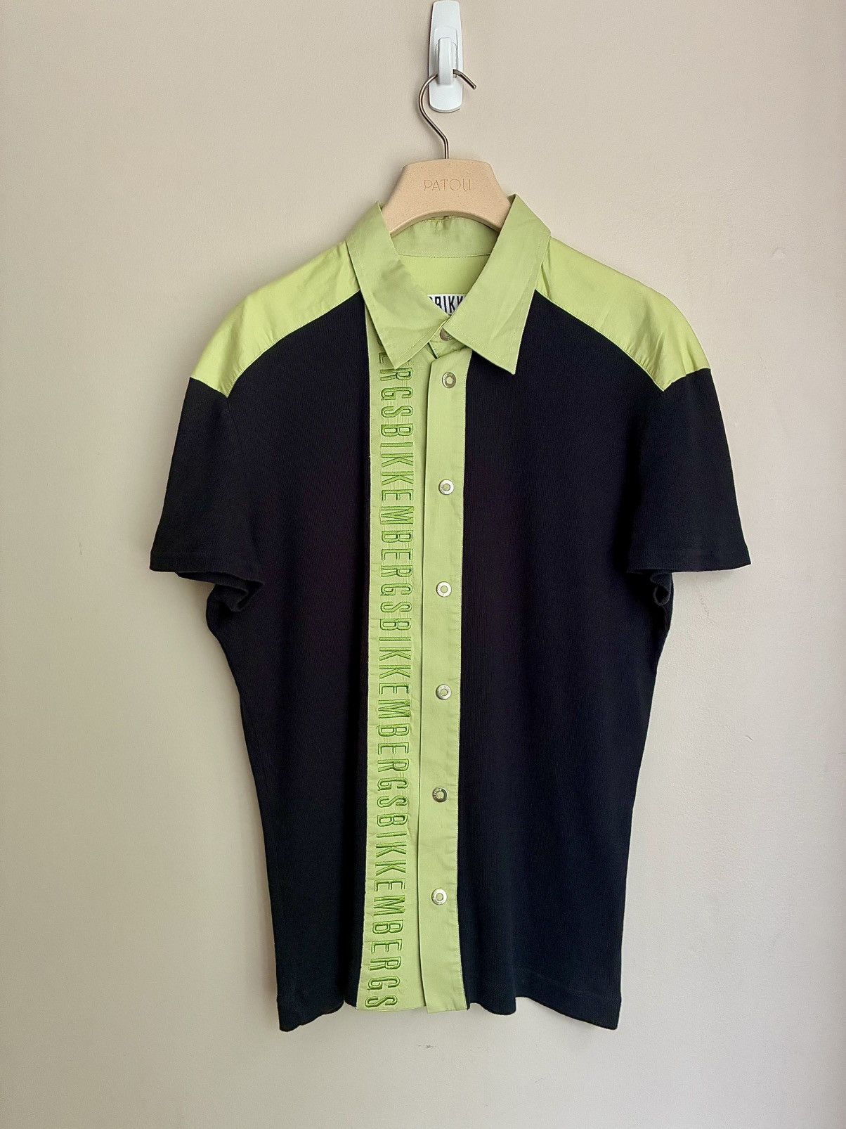 Dirk Bikkembergs Dirk Bikkembergs Vintage Snap Button Logo Bowling Shirt Size US M / EU 48-50 / 2 - 25 Thumbnail