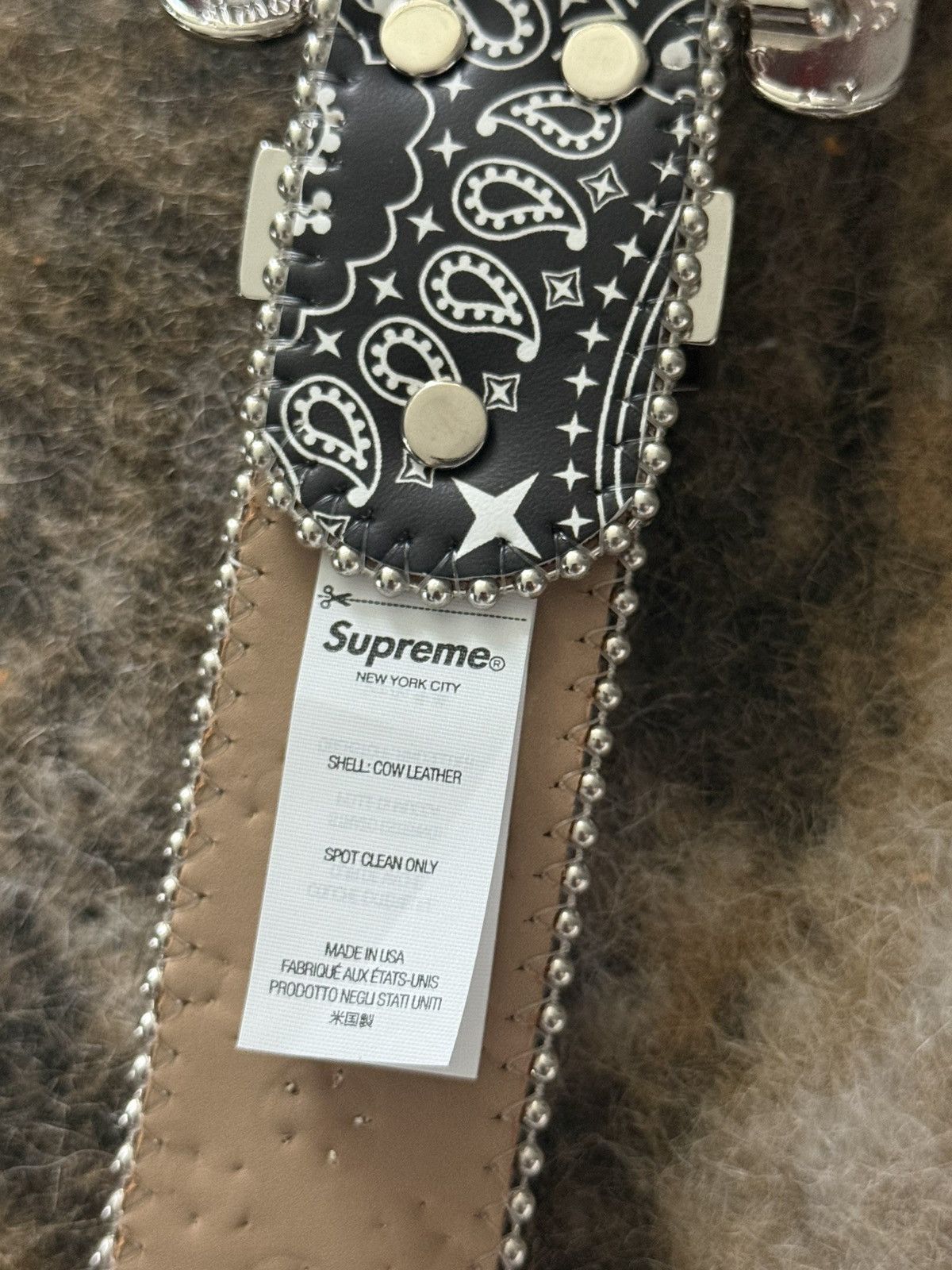 B.B. Simon × Supreme SUPREME BB SIMON BANDANA BELT Size 34 - 9 Thumbnail