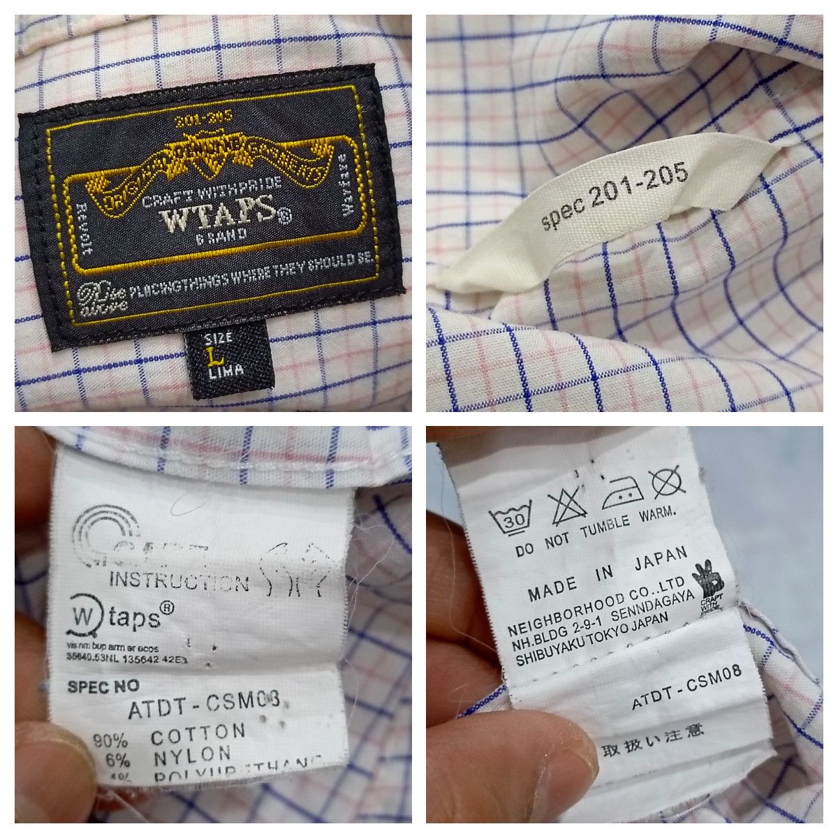 Wtaps WTAPS (Spec 201-205) Checked Button Up Shirt Size US S / EU 44-46 / 1 - 6 Thumbnail