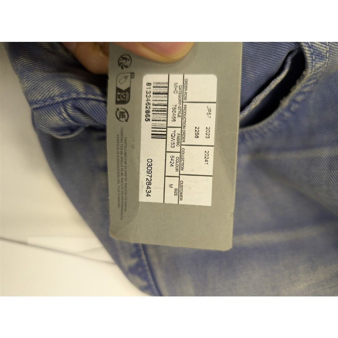 Balenciaga o1rshd1 Unisex Loose fit Jeans in Workwear Purple Size US 32 / EU 48 - 21 Thumbnail