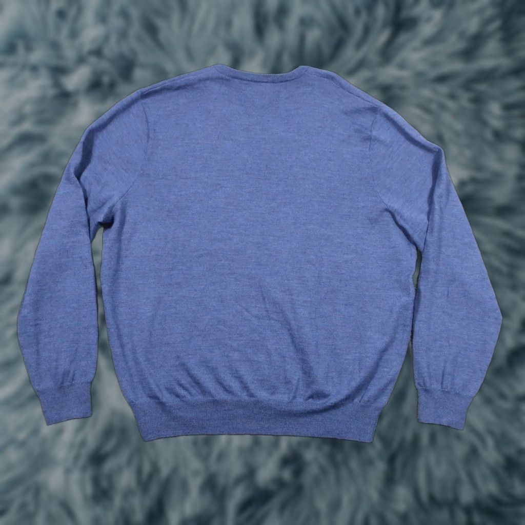 Polo Ralph Lauren VINTAGE Polo Ralph Lauren Sweater Men XL Golf Pullover V-Neck Blue Merino Wool Polo Ralph Lauren Merino Wool EUC Size US XL / EU 56 / 4 - 1 Thumbnail