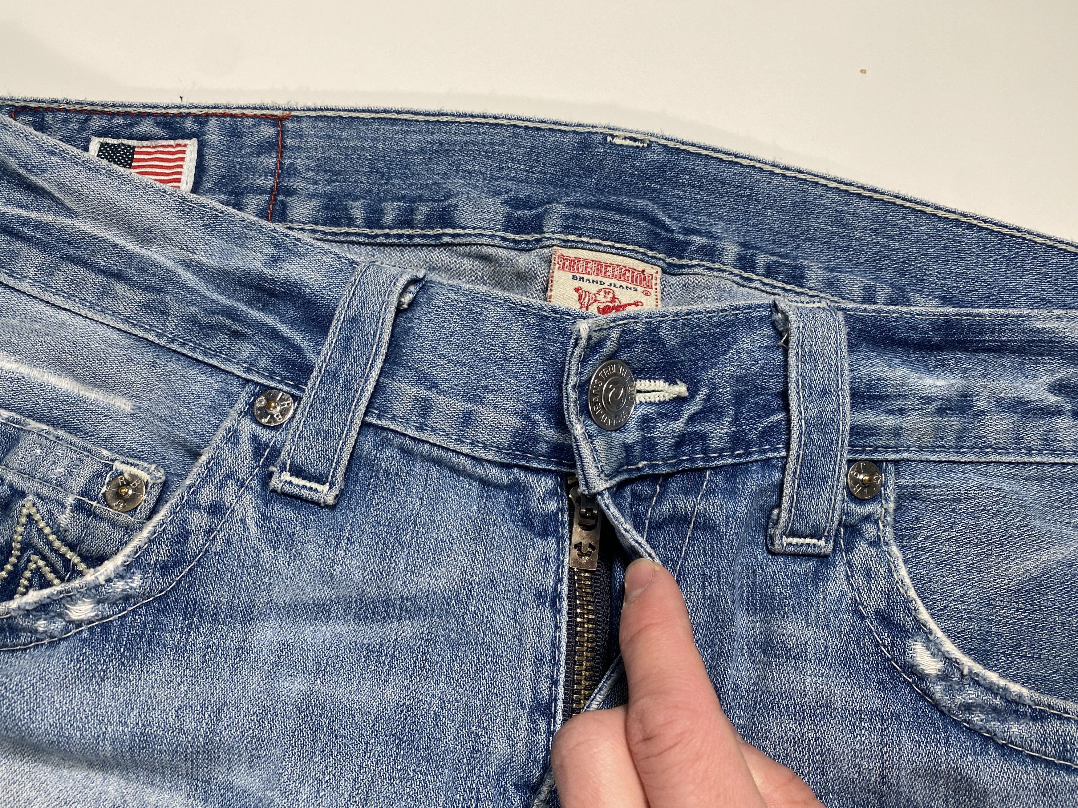 True Religion True Religion World Tour Section Bobby Baggy Jeans 36x32.5 Size US 36 / EU 52 - 6 Thumbnail
