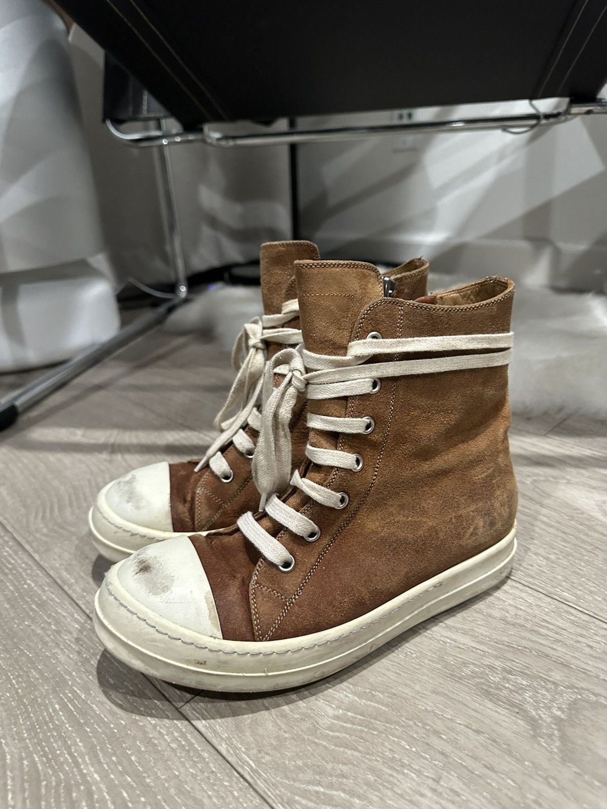 Rick Owens Suede Ramones | Grailed