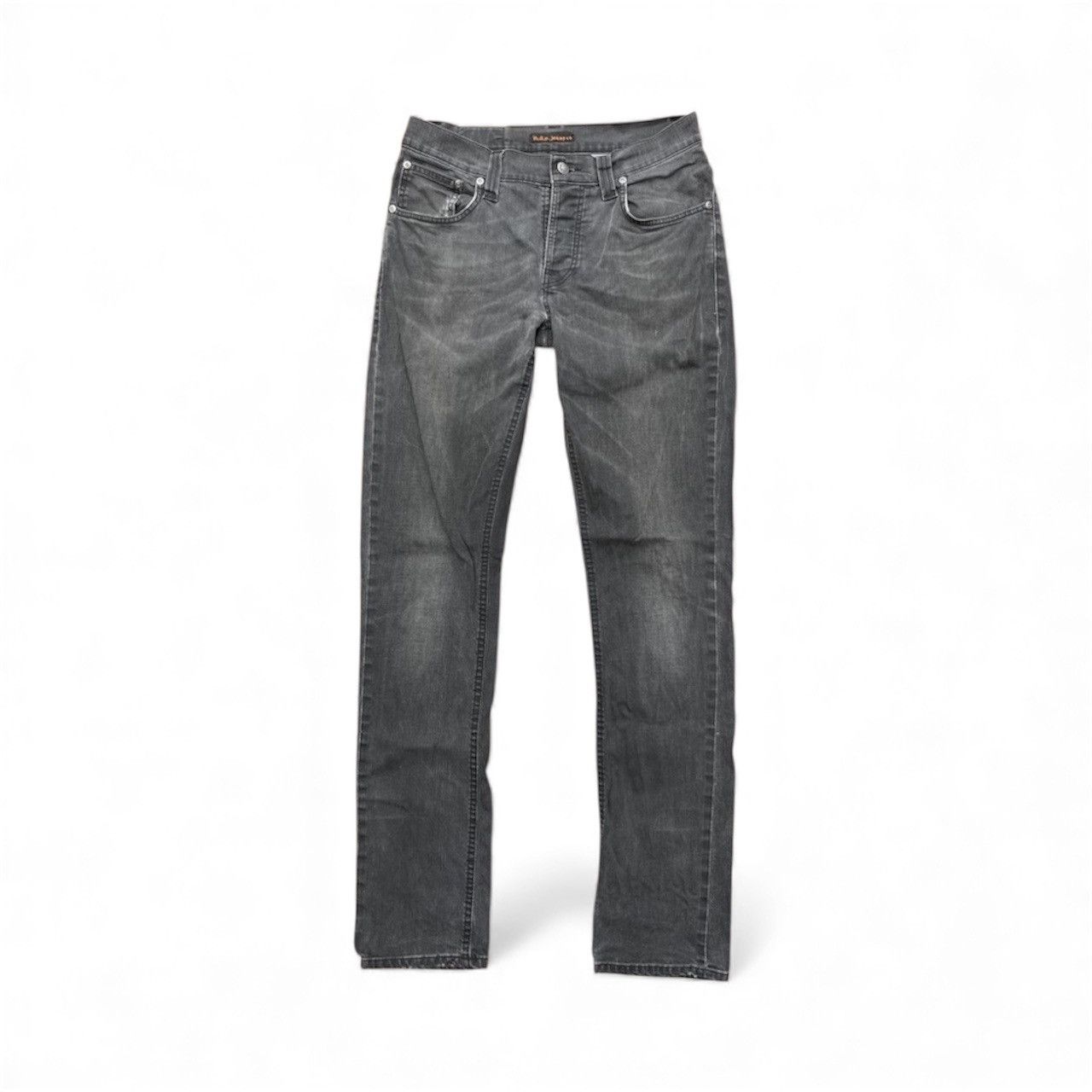 Nudie Jeans Distressed Nudie Grim Tim Broken Black Jeans Size US 32 / EU 48 - 1 Thumbnail