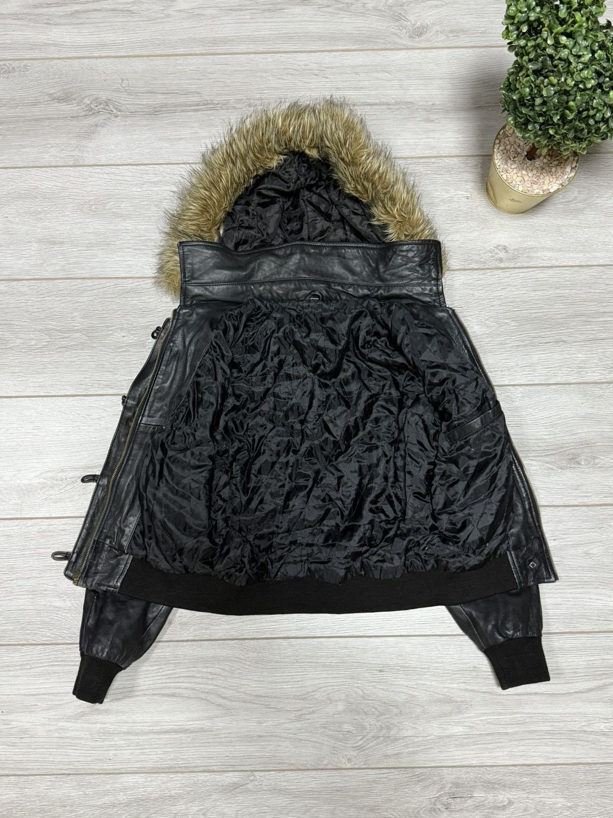 Genuine Leather Leather N2B bomber archive jacket vintage opium avant garde Size L / US 10 / IT 46 - 3 Thumbnail