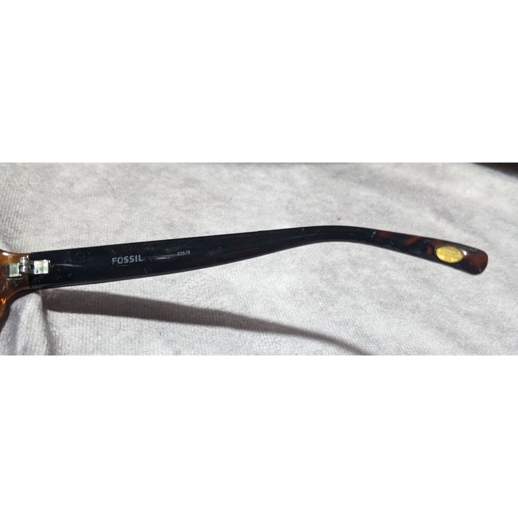 Fossil Fossil 90s Style Brown Retro Fashion Sunglasses Size ONE SIZE - 7 Thumbnail
