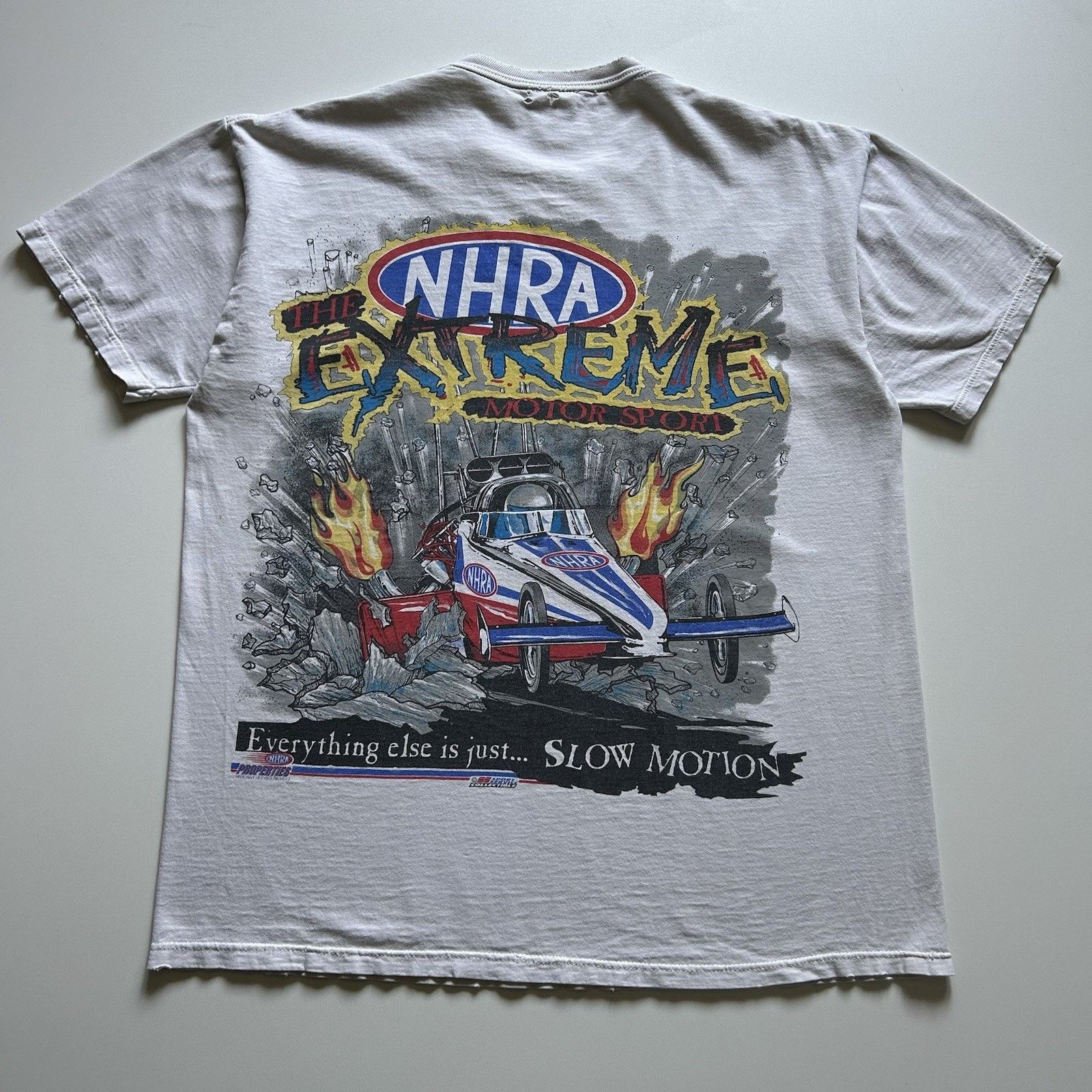Jerzees Vintage NHRA Extreme Racing T Shirt Large Distressed 90s Y2K Size US L / EU 52-54 / 3 - 1 Thumbnail
