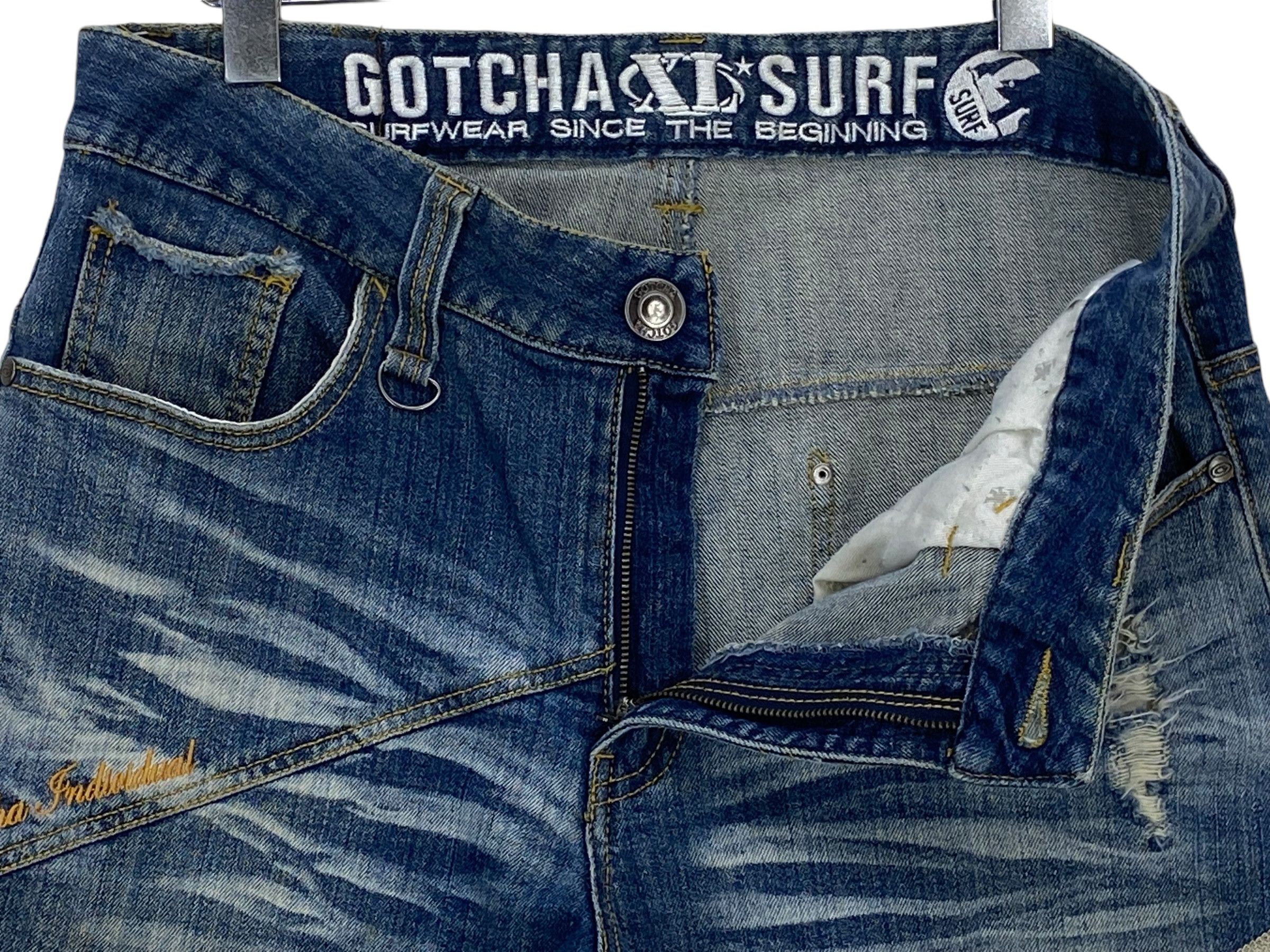 Japanese Brand Gotcha J-Shape Skateboard Surf Jeans Size US 32 / EU 48 - 7 Thumbnail