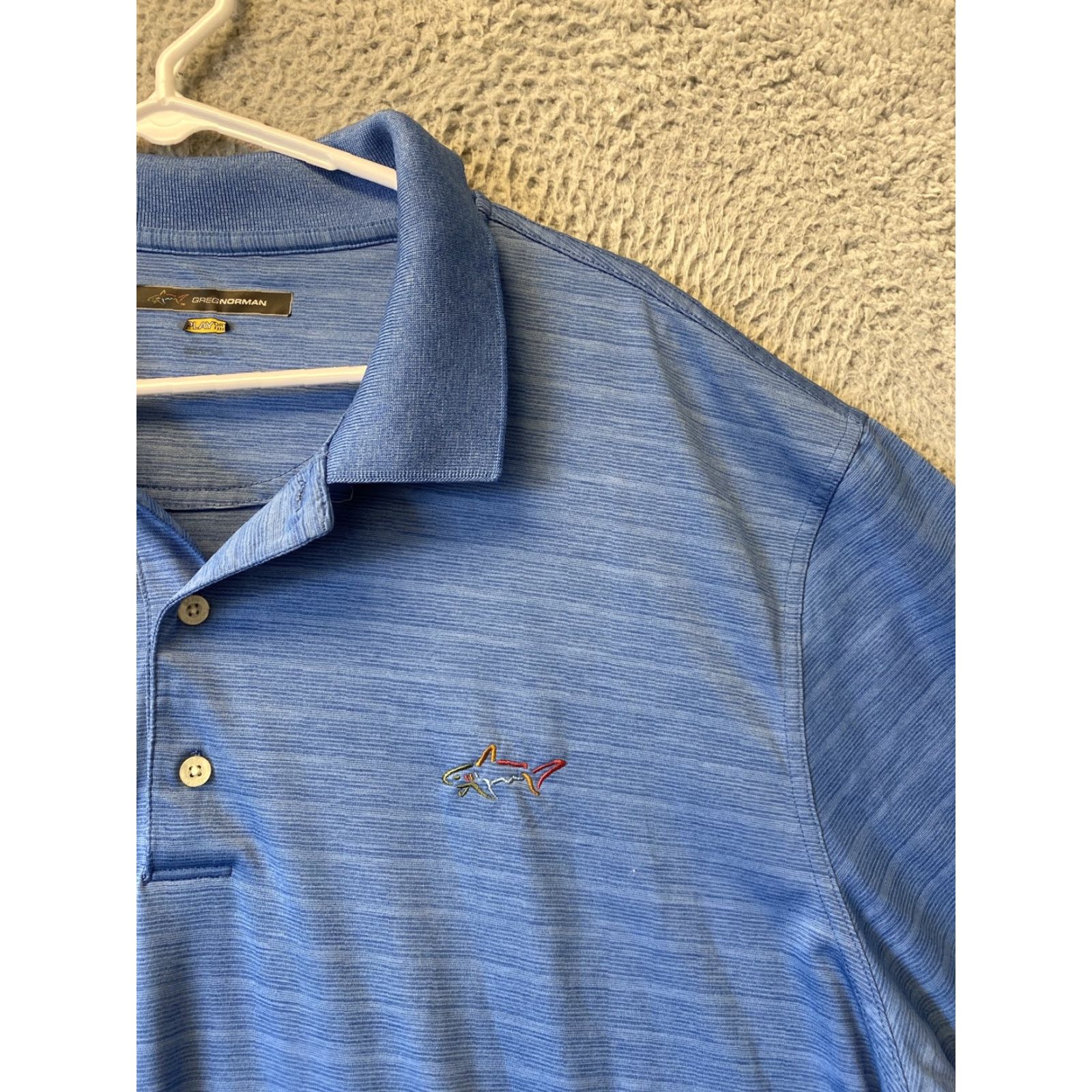 Vintage Greg Norman Polo Men XL Blue Golf Outdoor Casual Play Dry 34-76 Size US XL / EU 56 / 4 - 2 Thumbnail