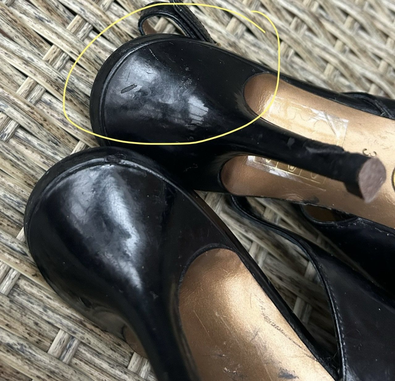 Dolce & Gabbana Dolce & Gabbana Patent Leather Pointed Toe Slingback Heels Size US 6.5 / IT 36.5 - 12 Thumbnail
