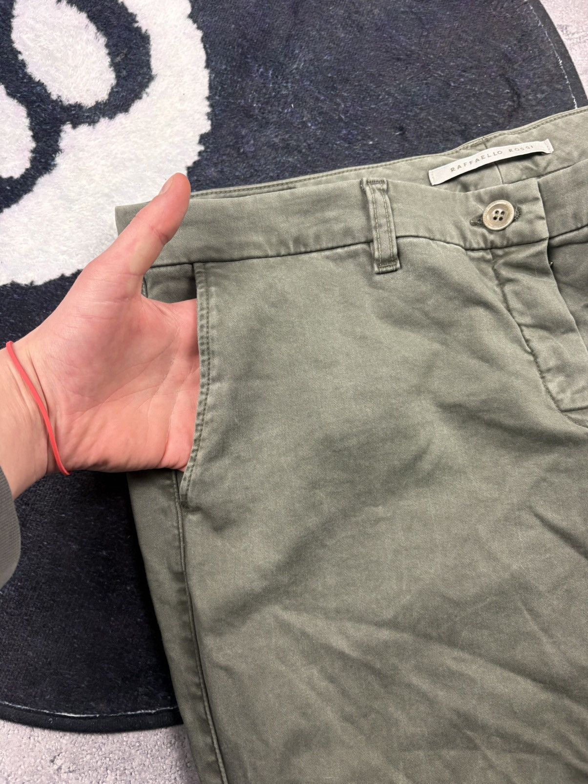 Vintage RAFFAELLO ROSSI Vintage Navy Green Hype Casual Pants Rare Size 32" / US 10 / IT 46 - 11 Thumbnail
