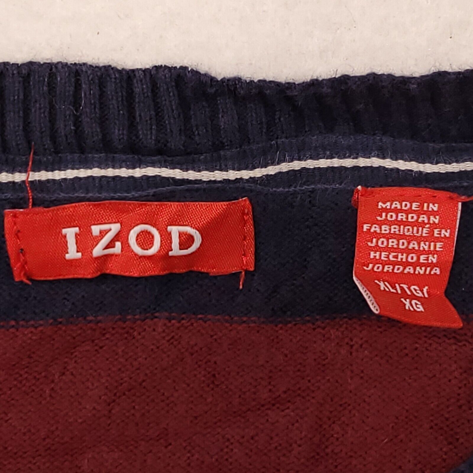 Izod IZOD Pullover Casual Sweater Mens Size Extra Large XL Red Size US XL / EU 56 / 4 - 3 Thumbnail