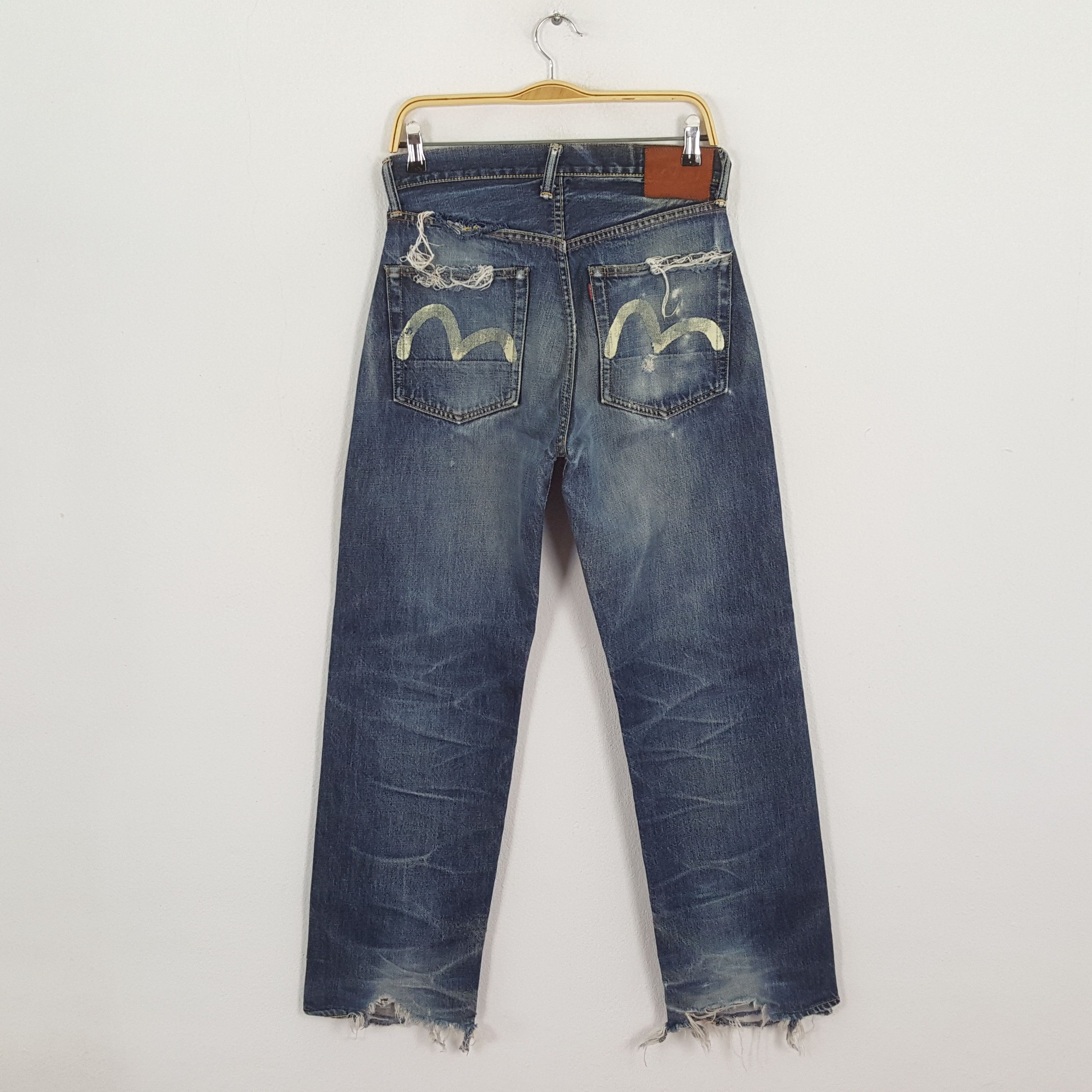 Evisu × Japanese Brand × Vintage Vintage EVISU Japanese Brand Daicock Custom Distressed Jeans Size US 28 / EU 44 - 4 Thumbnail