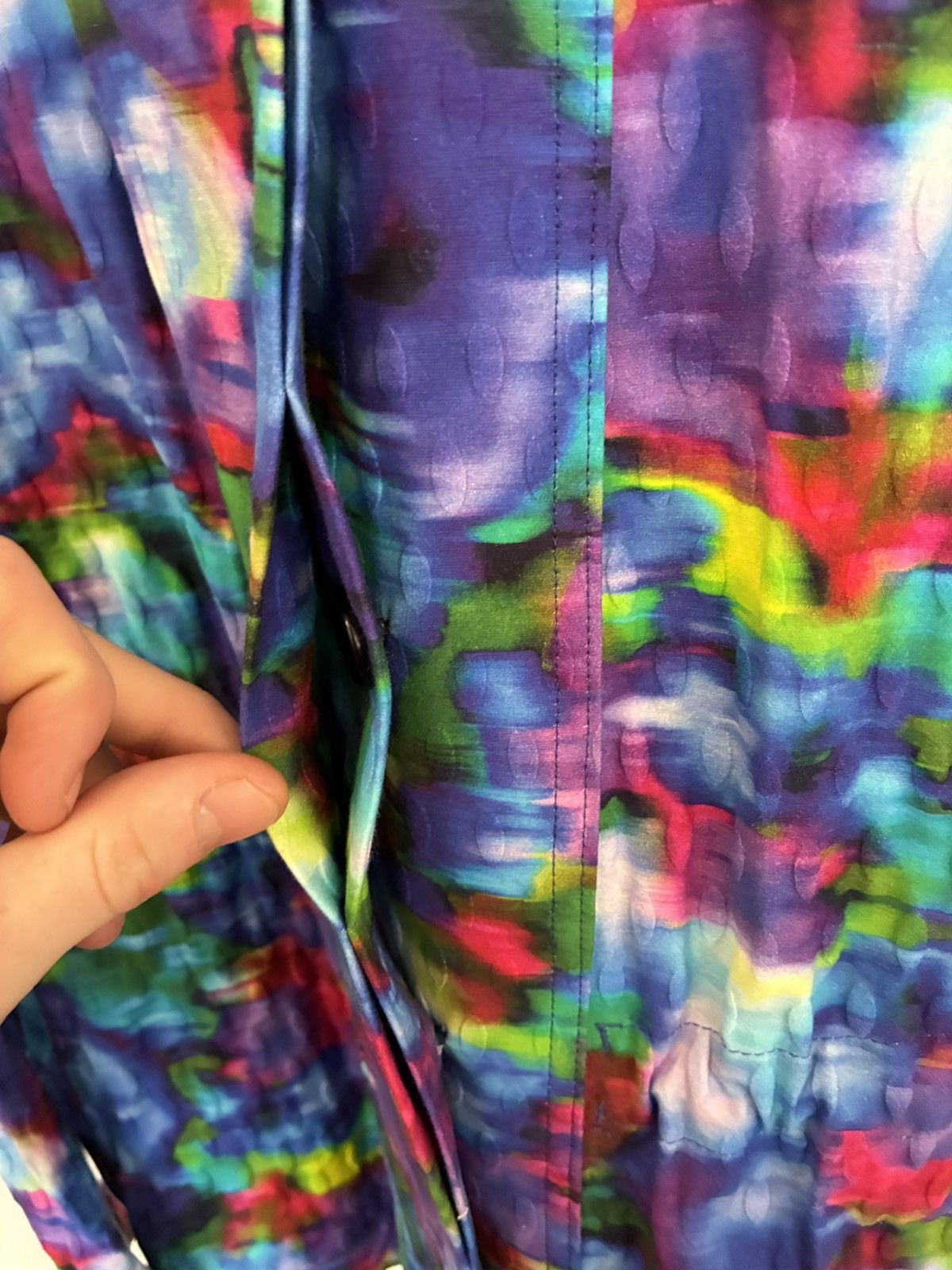 Dries Van Noten Dries Van Noten Abstract Print Lightweight Silk Coat (40) Size M / US 6-8 / IT 42-44 - 4 Thumbnail