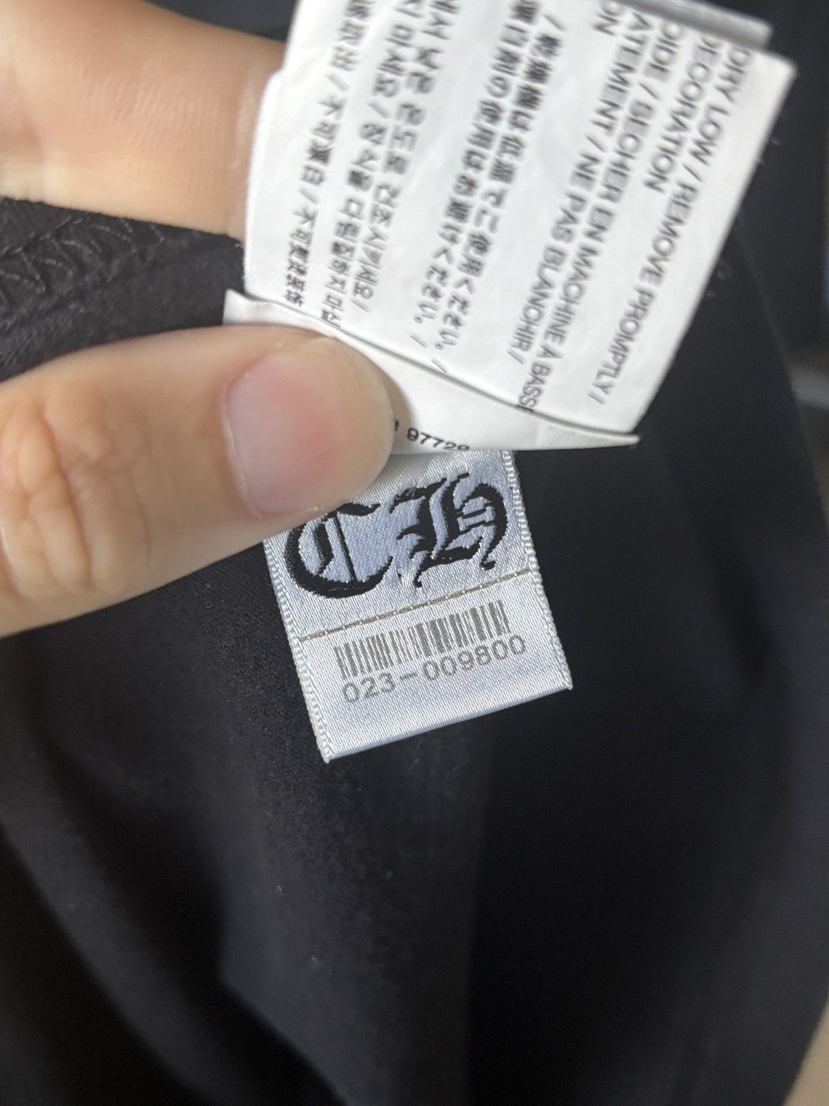 Chrome Hearts CHROME HEARTS | SCROLL BAR NECK LOGO TEE Size US M / EU 48-50 / 2 - 7 Thumbnail