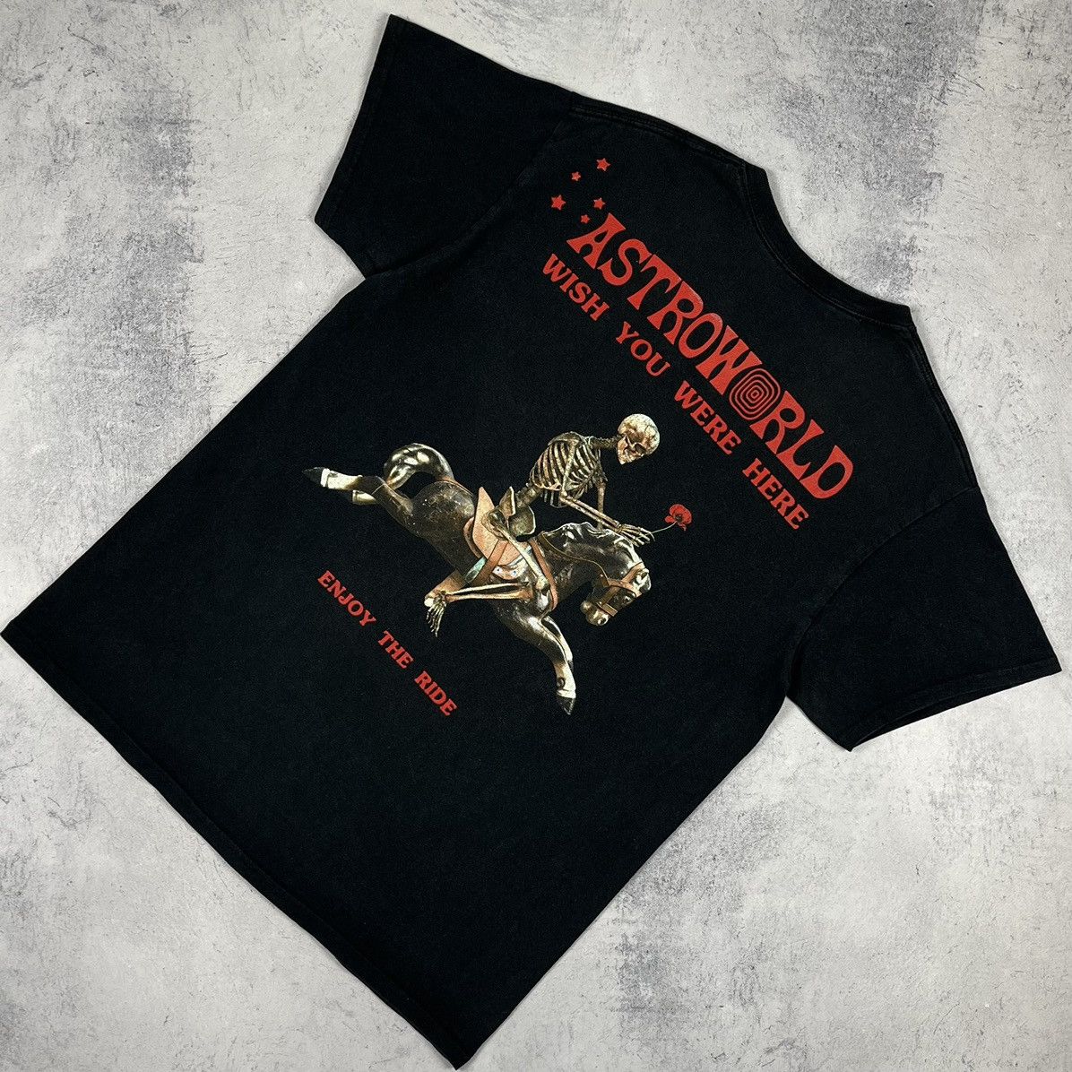 Travis Scott Astroworld Cactus Jack Enjoy the Ride big logo tee Size US M / EU 48-50 / 2 - 1 Thumbnail