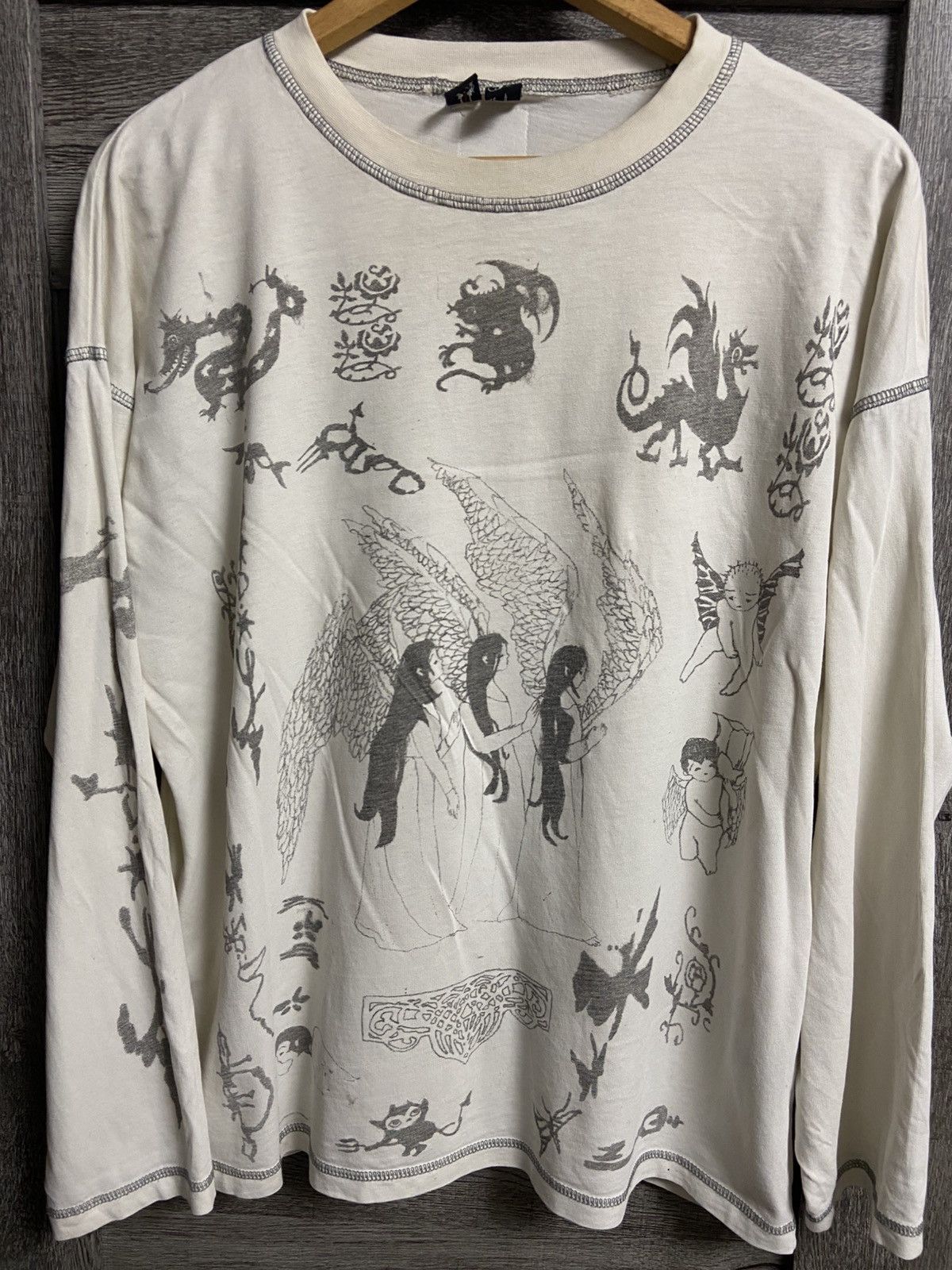 Drop Dead Drop Dead Long Sleeve Rare All Over Graphic Print Oli Sykes Size US L / EU 52-54 / 3 - 2 Thumbnail