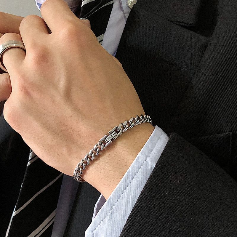 Jewelry Hip-hop Bracelet Y2K Punk Chain Gotch Bracelets Chains Size ONE SIZE - 2 Thumbnail