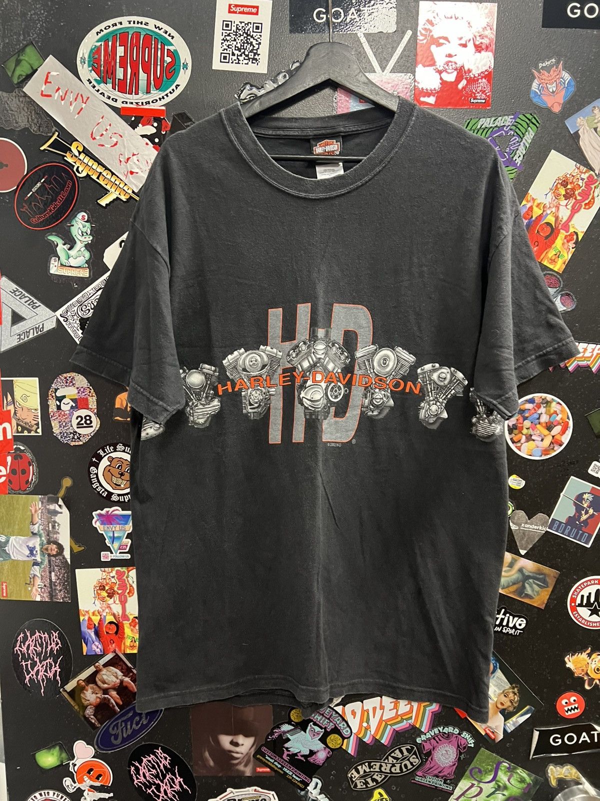 Harley Davidson Vintage Harley Davidson Motorcycle Wrap Around Shirt Size US L / EU 52-54 / 3 - 1 Thumbnail