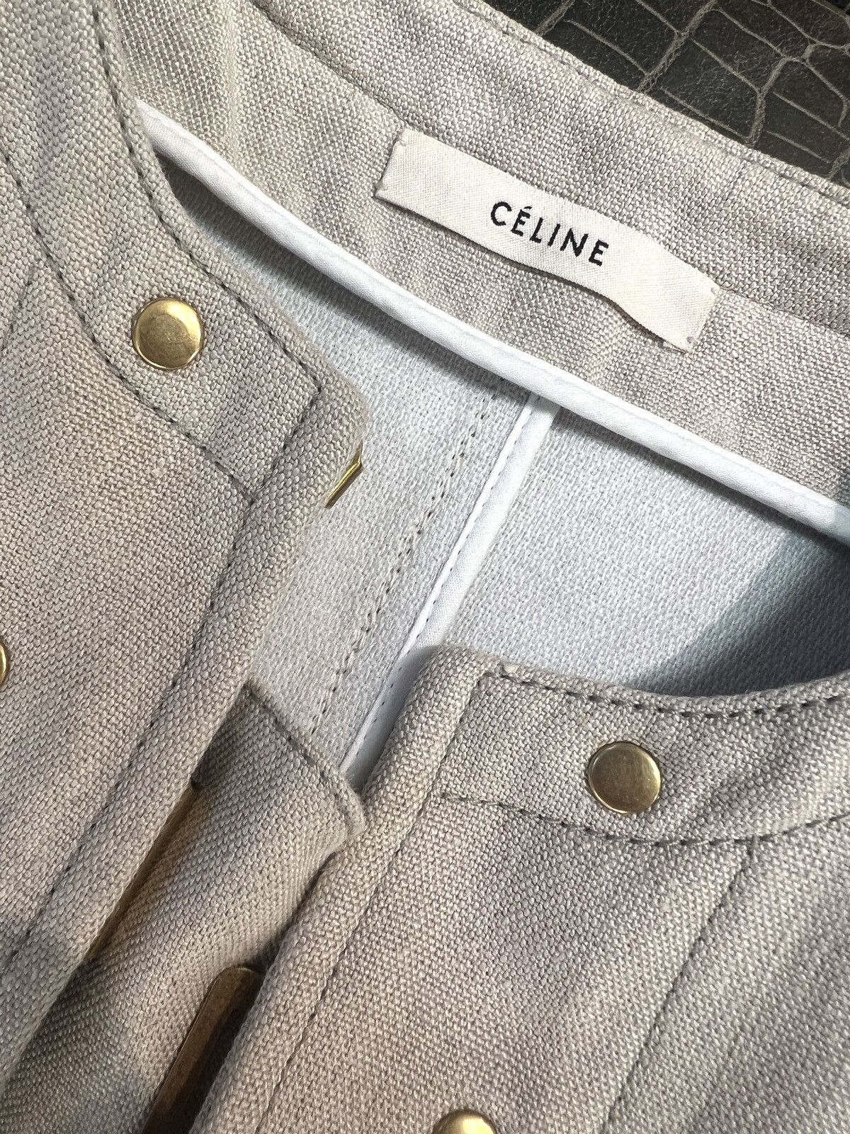 Celine Céline coat linen Archive piece Size S / US 4 / IT 40 - 6 Thumbnail