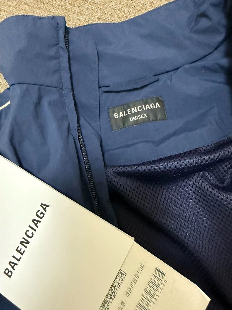 Balenciaga Balenciaga Navy Blue Jacket XXS Size US XXS / EU 40 - 3 Thumbnail