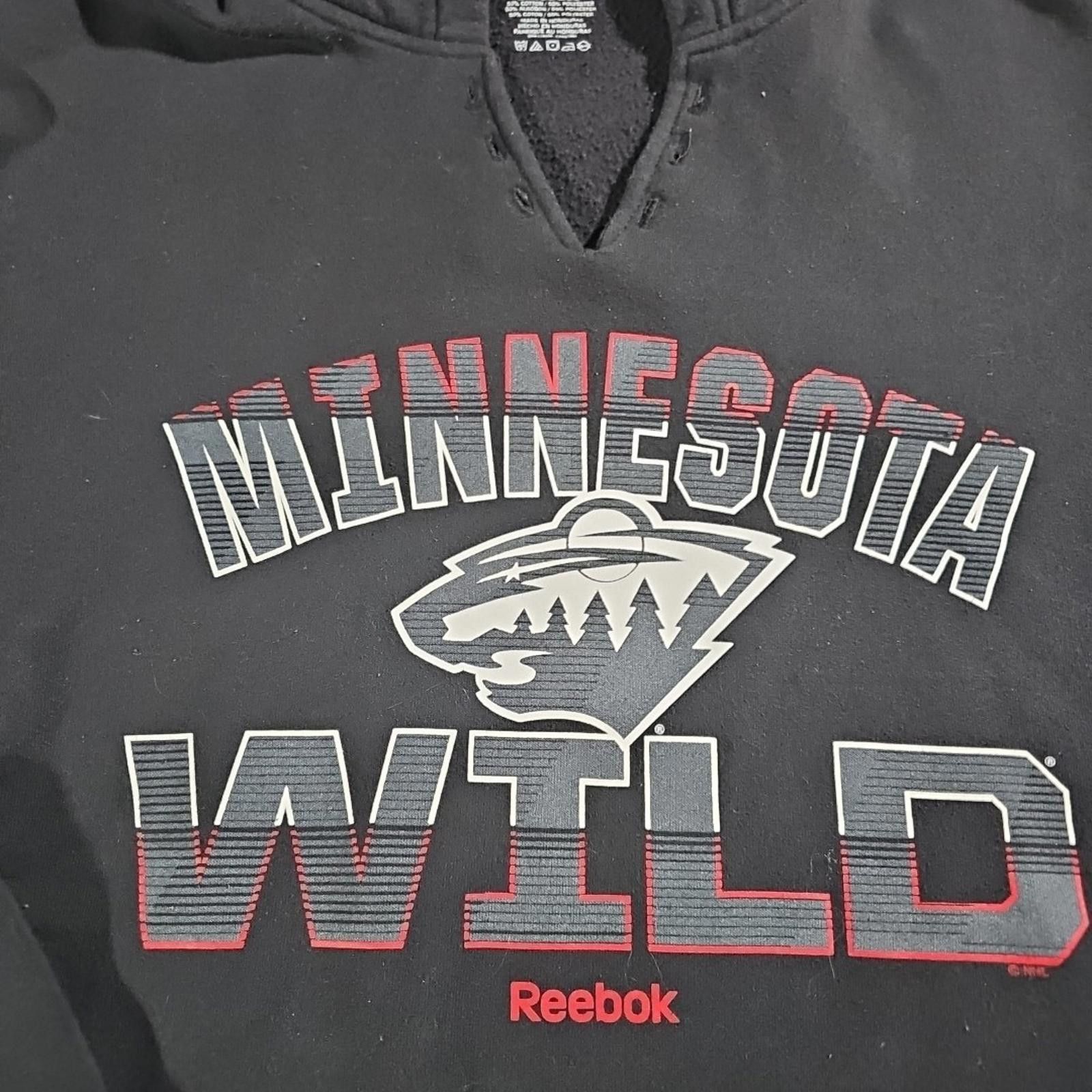 Reebok Minnesota Wild Reebok Hockey Hoodie L Size ONE SIZE - 3 Thumbnail