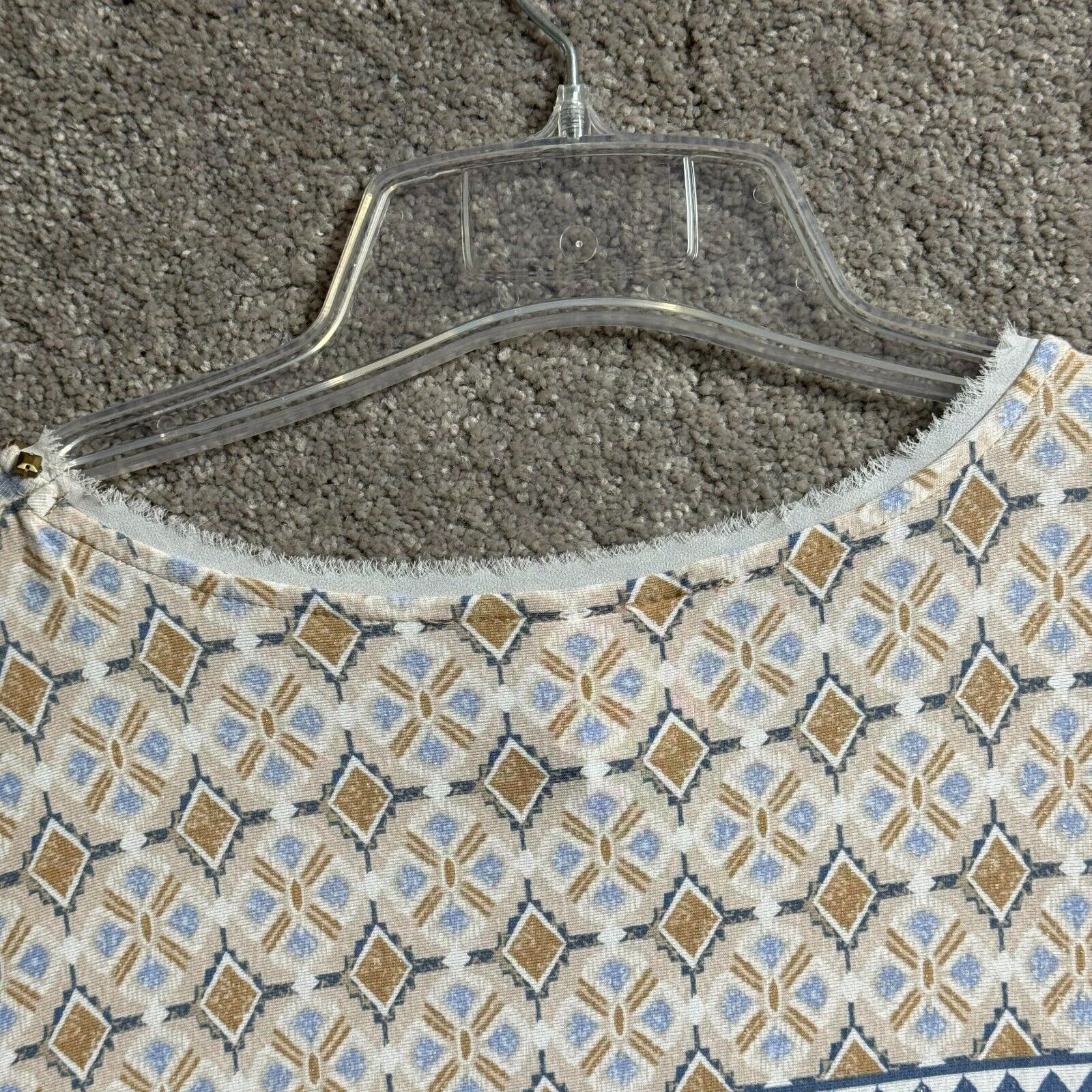 Other Boho Chic Folk Inspired Top M Studded Neckline Geometric Y2K Size M / US 6-8 / IT 42-44 - 6 Thumbnail