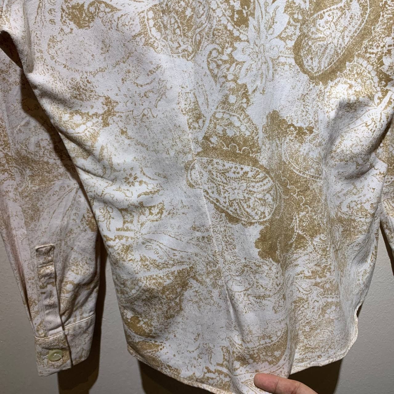 Tornado Mart 🔥 Y2K Tornado Mart Python Flower Paisley Button Up Shirts 🌪️ Size US M / EU 48-50 / 2 - 7 Thumbnail