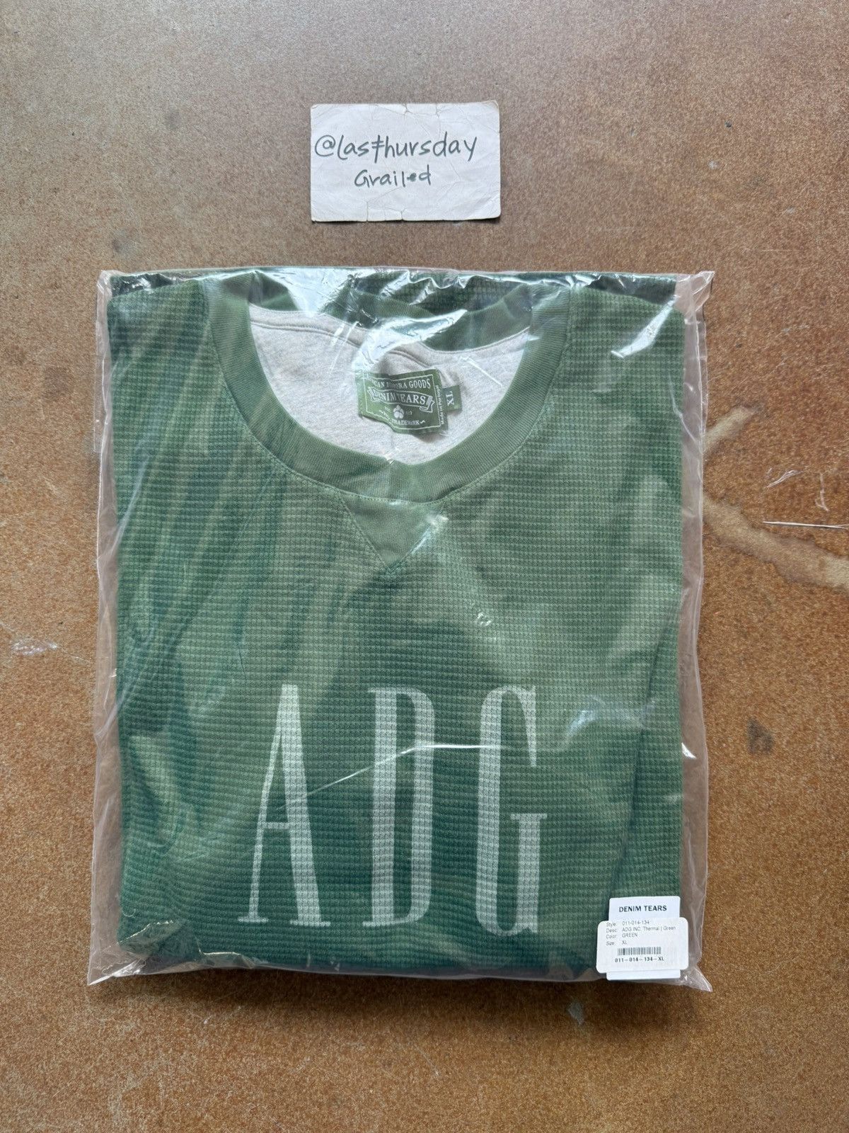 DENIM TEARS Denim Tears ADG Inc. Thermal Green XL Size US XL / EU 56 / 4 - 3 Thumbnail