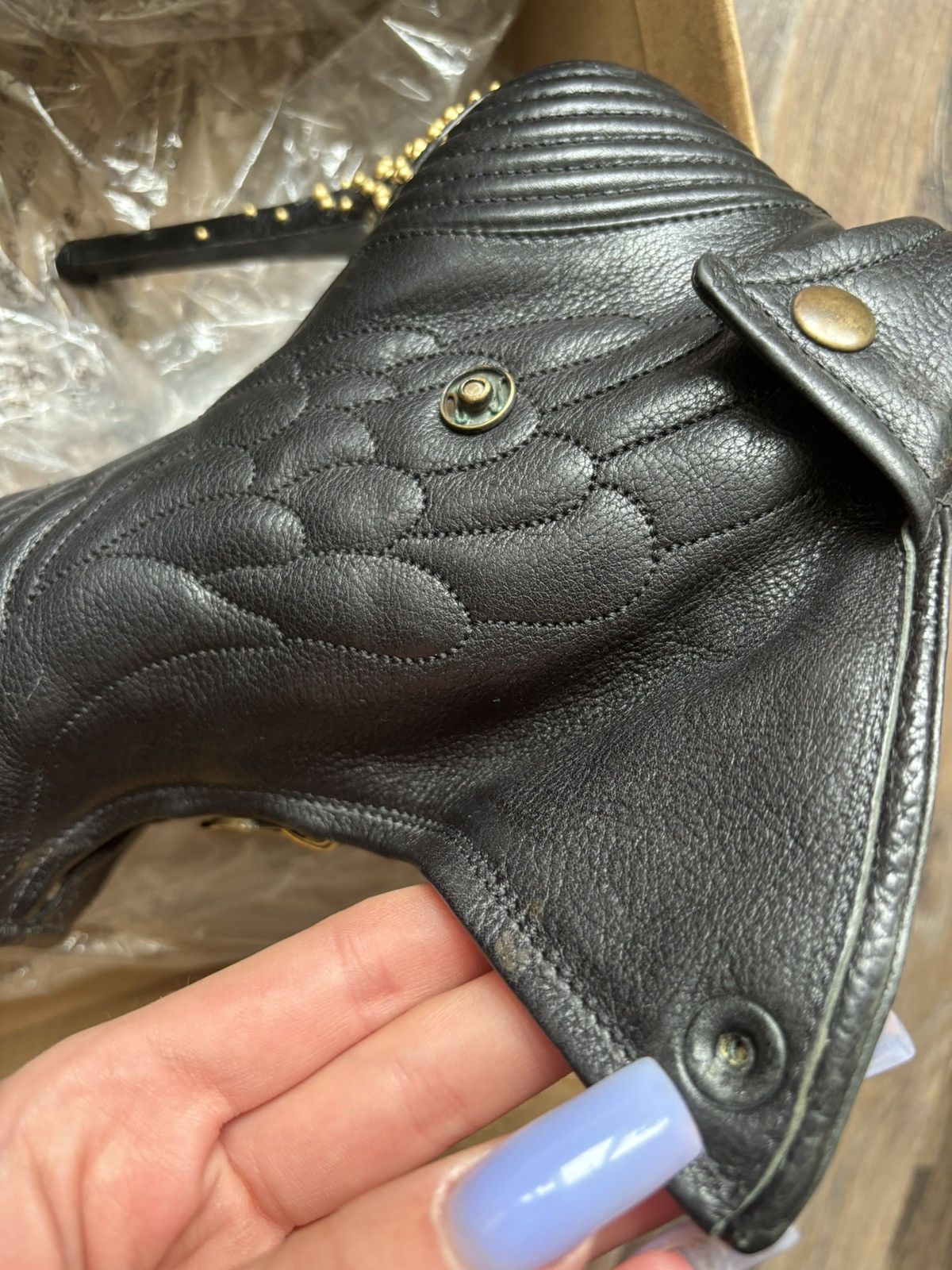 Alexander McQueen × Vintage ALEXANDER MCQUEEN SKULL HEELS LEATHER