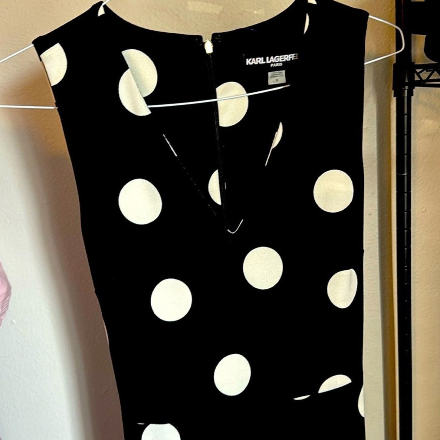 Karl Lagerfeld Karl Lagerfeld Polka Dot Wide Leg Jumpsuit Size 30" / US 8 / IT 44 - 1 Thumbnail