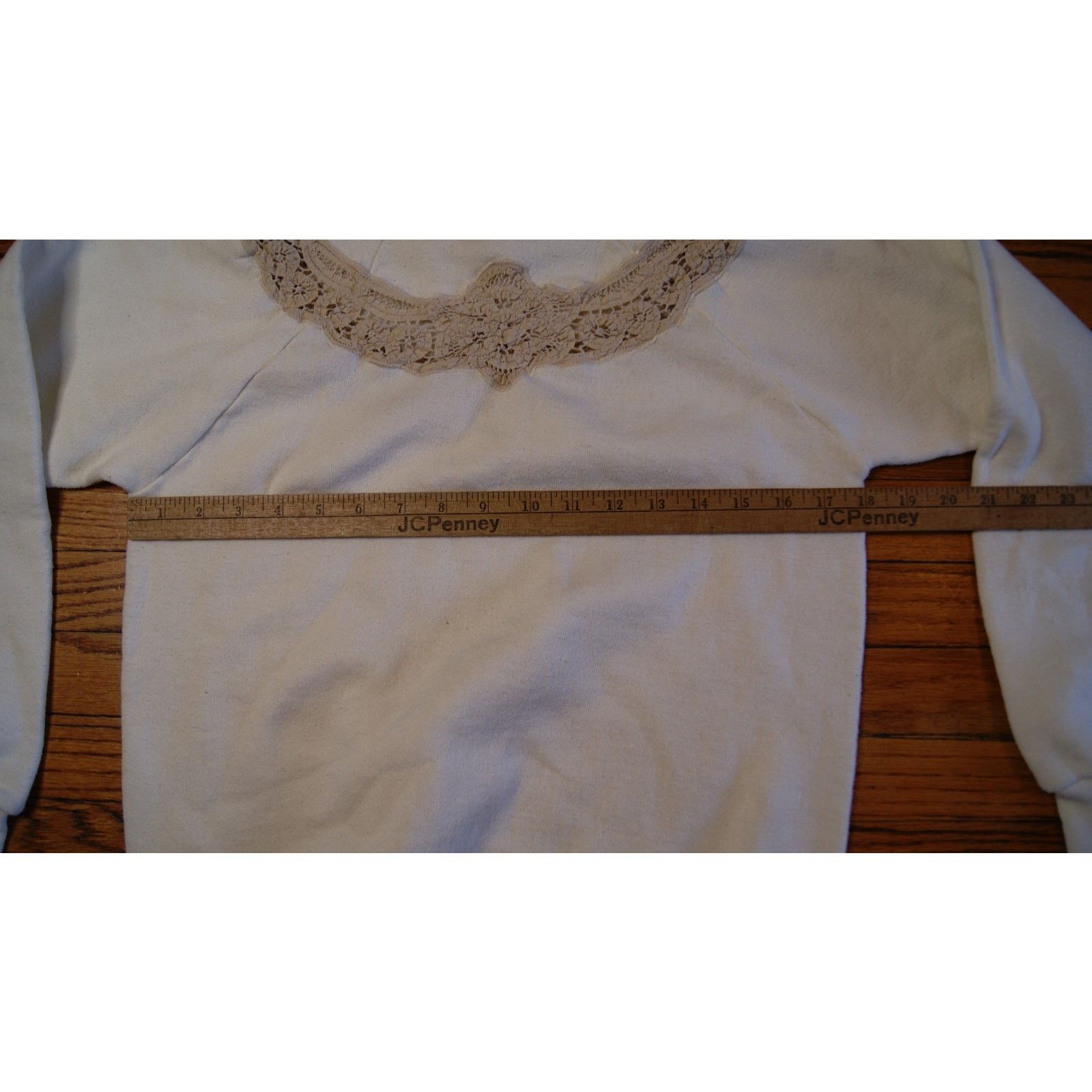 Jerzees VTG Womens Crocheted Doily Neck M Sweatshirt Jerzees USA Size M / US 6-8 / IT 42-44 - 6 Thumbnail