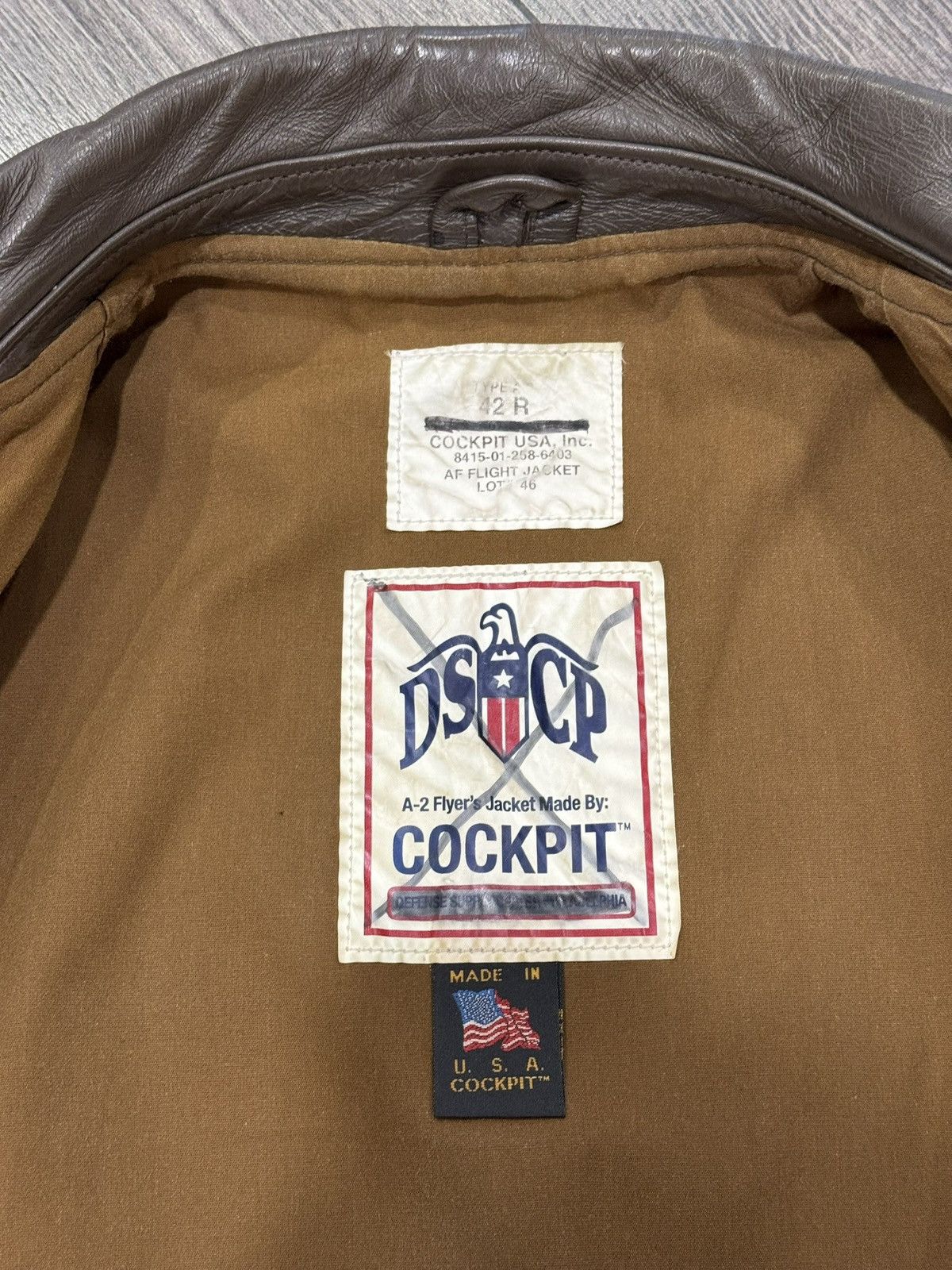 Cockpit USA Horsehide leather jacket Cockpit USA A-2 Flight Jacket 2007 Size US XL / EU 56 / 4 - 17 Thumbnail