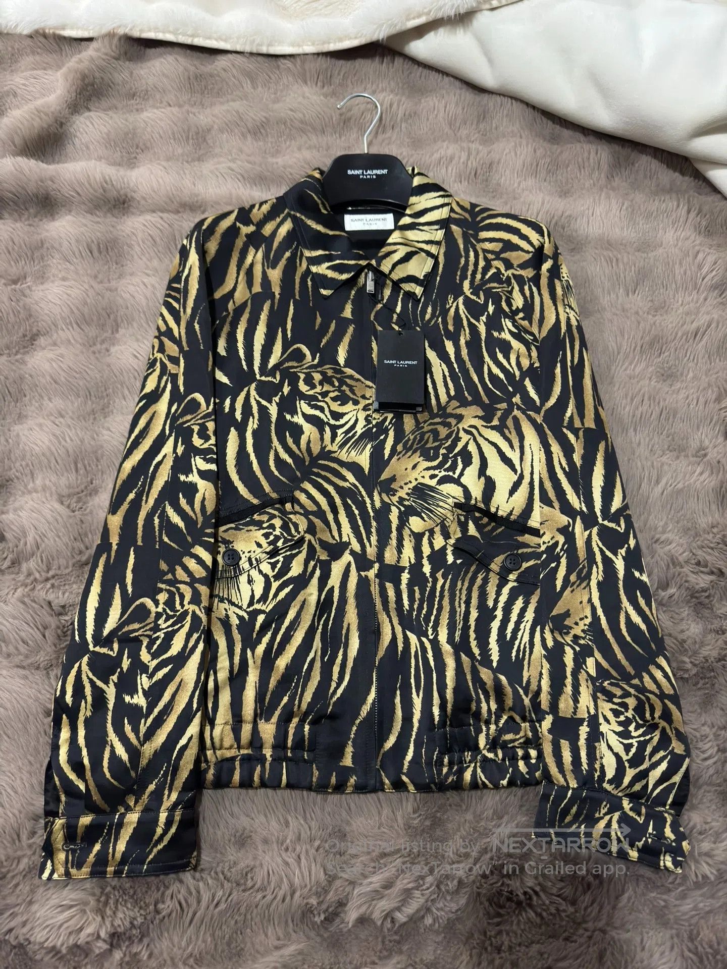 Saint Laurent Paris Saint Laurent Paris Tiger-Print Jacket| Size US S / EU 44-46 / 1 - 7 Thumbnail