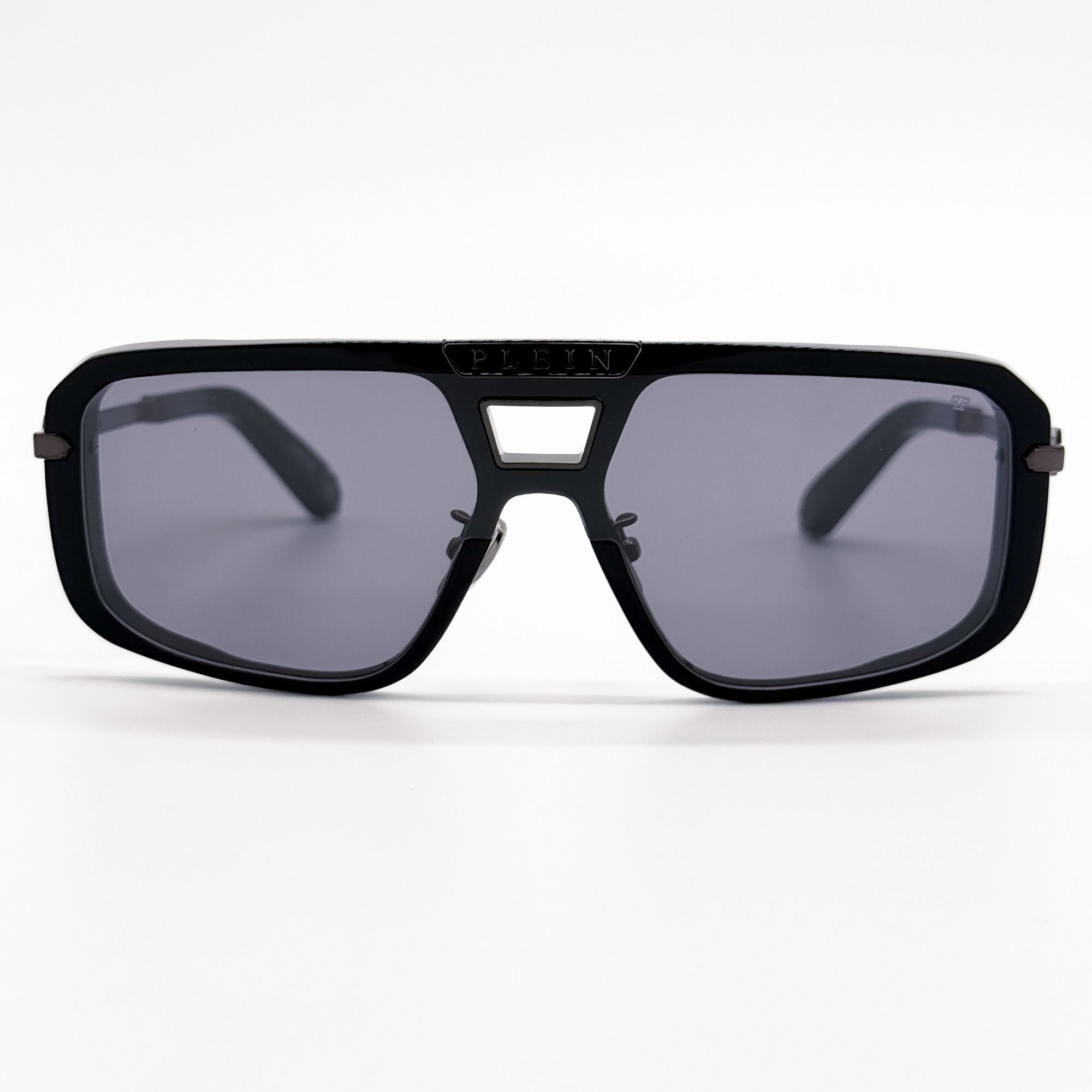 Philipp Plein NEW PHILIPP PLEIN SUNGLASSES SPP008M 700X SHIELD BLACK MEN Size ONE SIZE - 8 Thumbnail