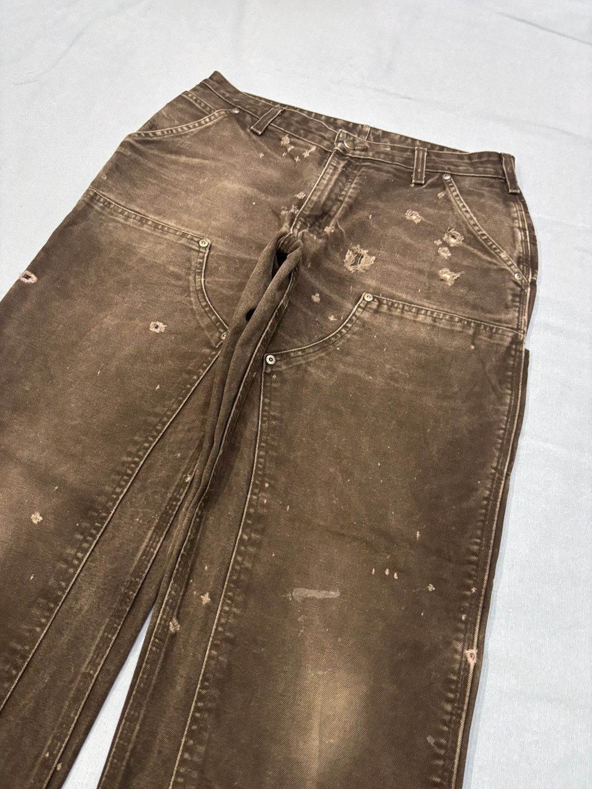 Carhartt Carhartt WB136 DKB Double knee denim Size 32" / US 10 / IT 46 - 3 Thumbnail