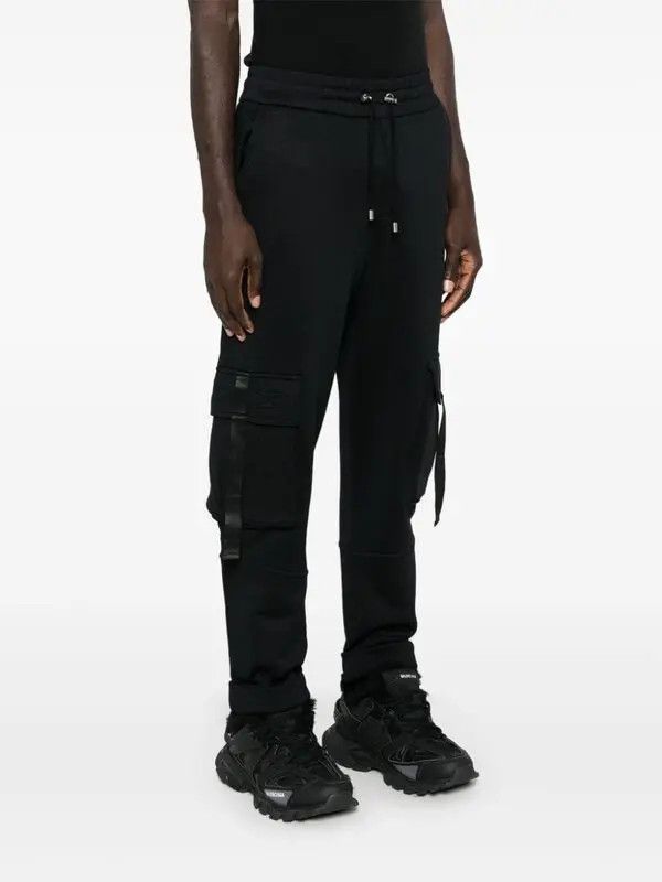 Balmain o1s1wg111025 Logo Lettering Cargo Pants in Black Size US 36 / EU 52 - 3 Thumbnail