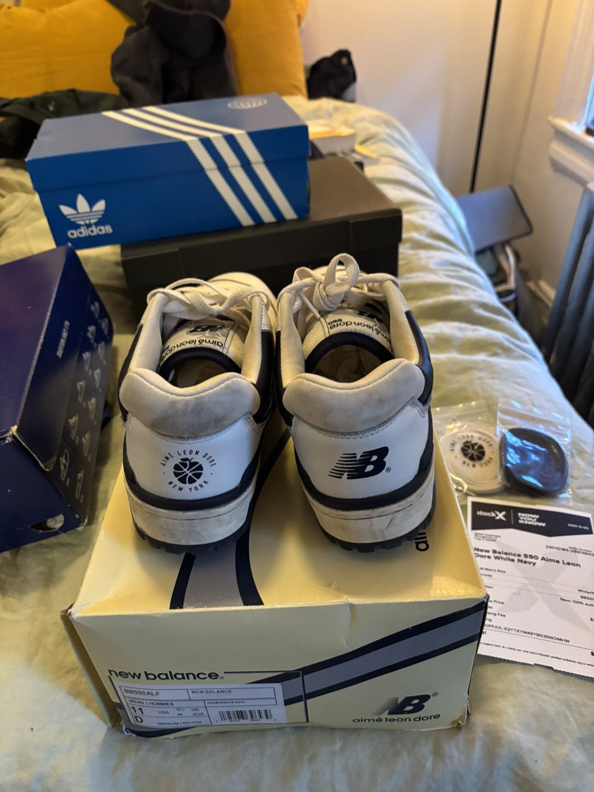 Aime Leon Dore × New Balance NB 550 x ALD OG Blue Size US 11 / EU 44 - 3 Thumbnail