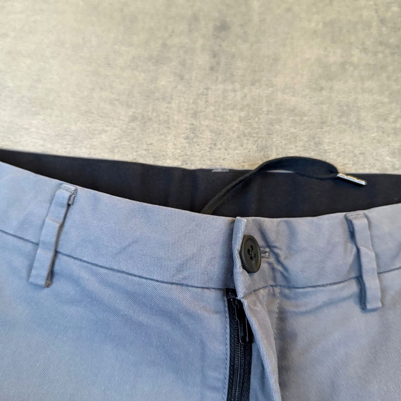 Bonobos Bonobos Tailored Chino Pants Mens 31/32 Gray Stretch Internal Drawstring Casual Business Slim Flat Front — See Measurements Size US 31 - 7 Thumbnail