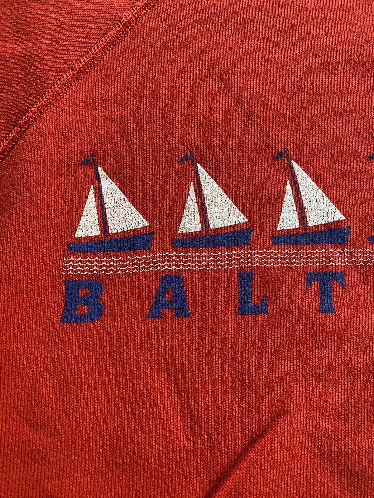 Hanes Vintage 80’s Baltimore Sailboats Raglan Crewneck Sweatshirt Size US M / EU 48-50 / 2 - 3 Thumbnail