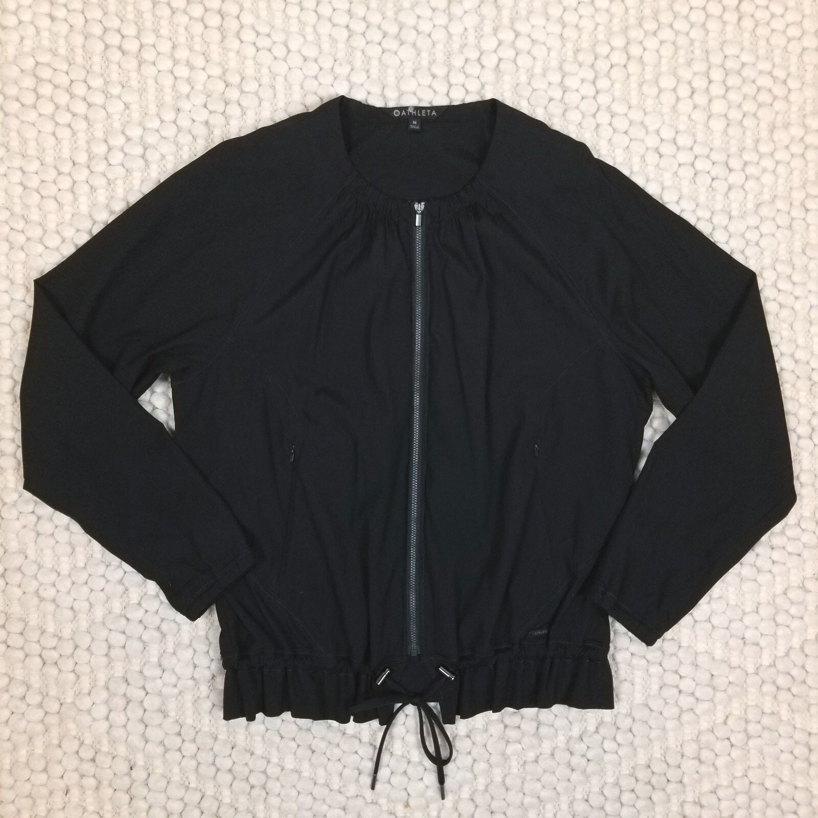 Athleta Athleta Avenue Lightweight Full-zip Jacket Black Sz Medium Size M / US 6-8 / IT 42-44 - 6 Thumbnail