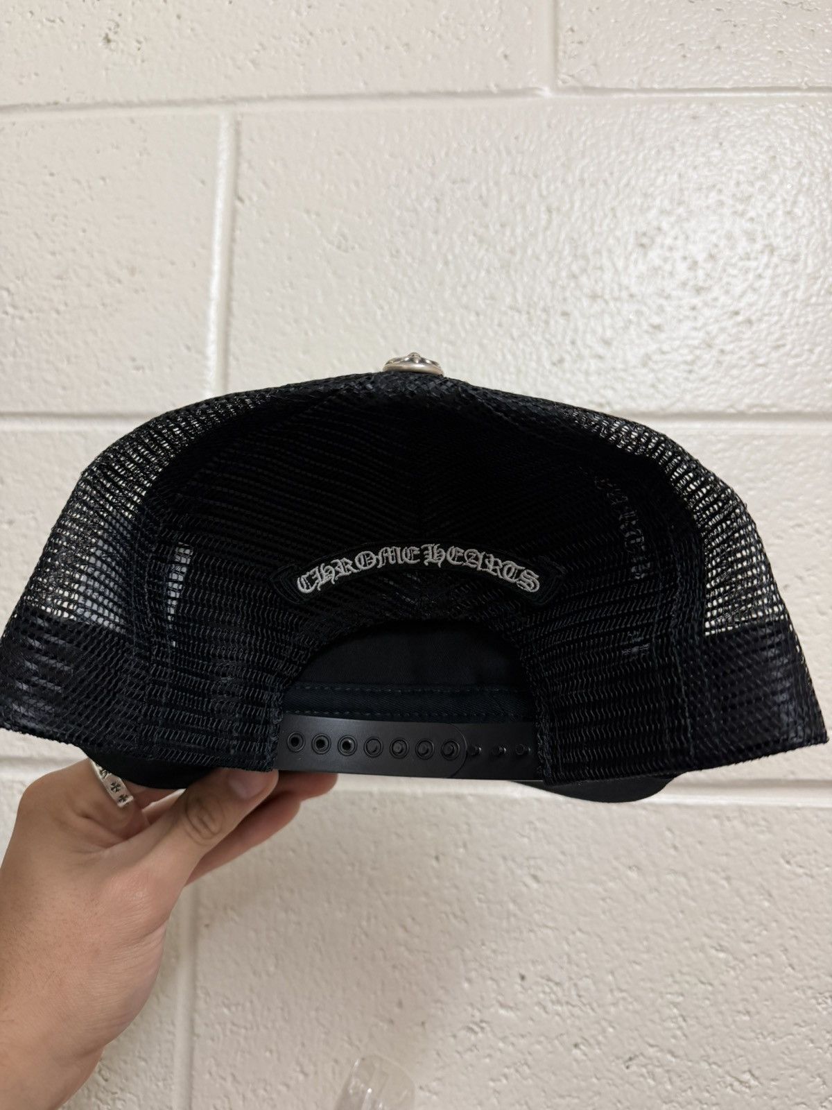 Chrome Hearts CHROME HEARTS LEATHER TRIPLE CROSS HAT Size ONE SIZE - 4 Thumbnail