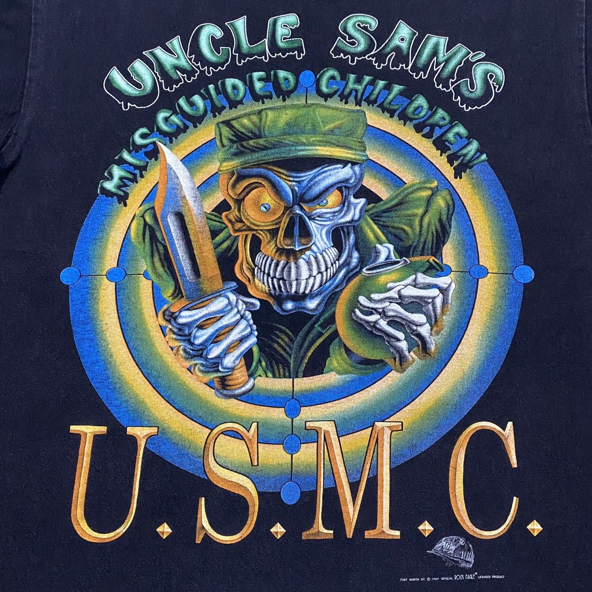 Vintage Rare‼️🔥Vintage USMC Uncle Sam’s Misguided Children T-Shirt Size US M / EU 48-50 / 2 - 8 Thumbnail