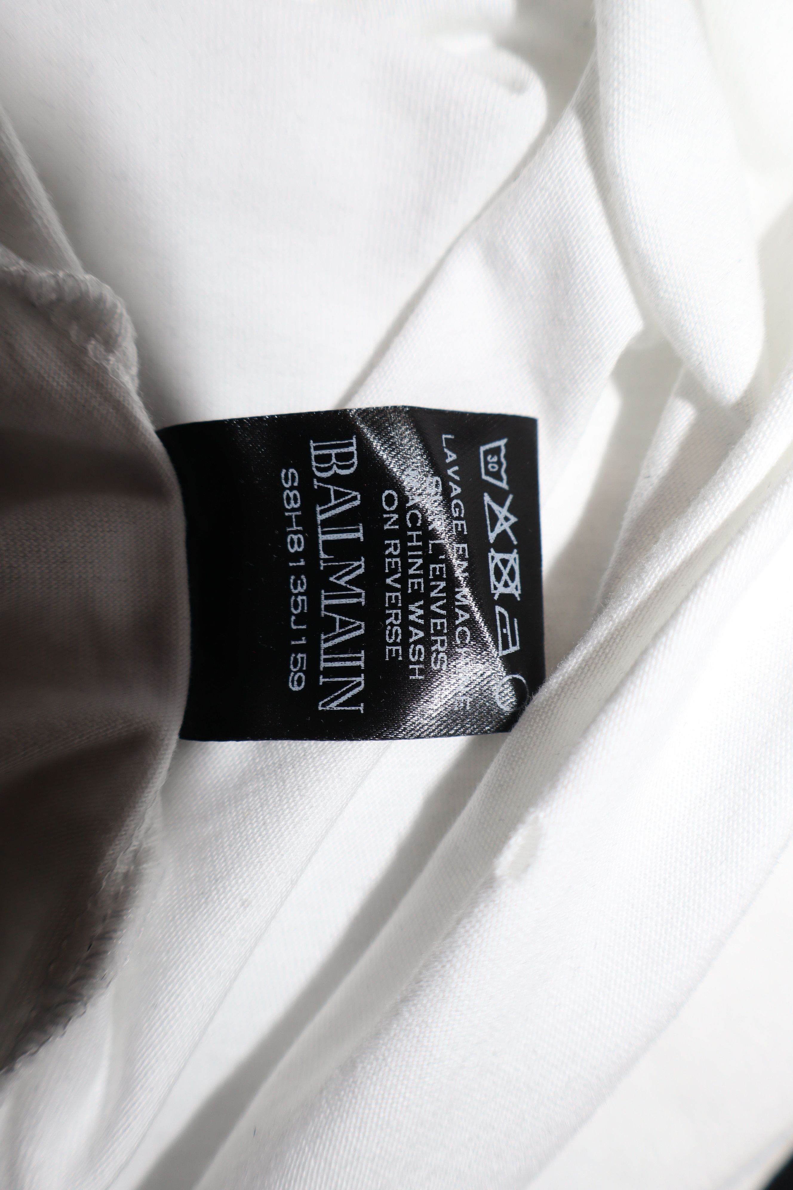 Balmain Destroy flock print -tshirt Size US M / EU 48-50 / 2 - 10 Thumbnail