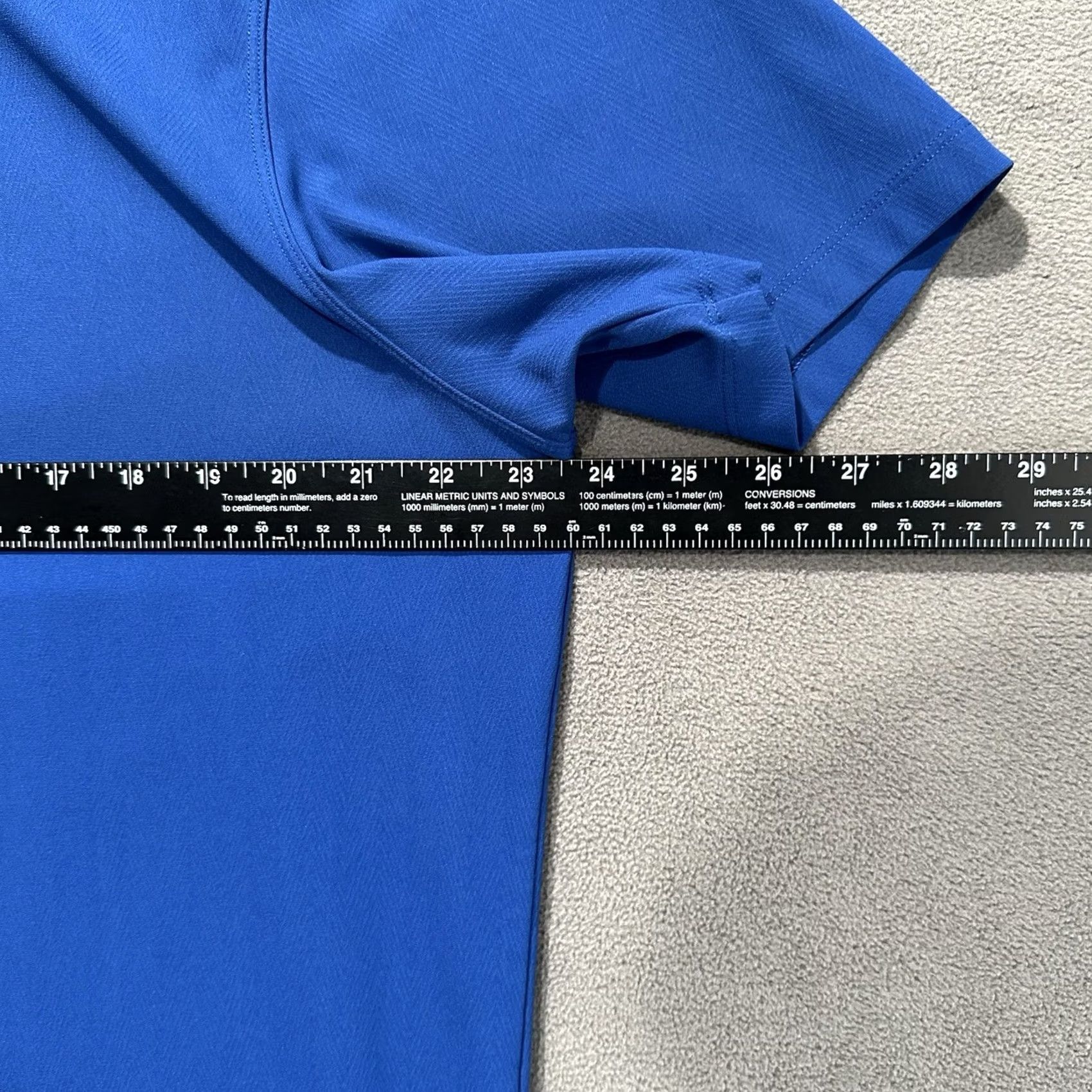 Lululemon Lululemon Propel Polo Shirt Mens XL Royal Blue Short Sleeve Performance Casual Polo Size US XXL / EU 58 / 5 - 6 Thumbnail
