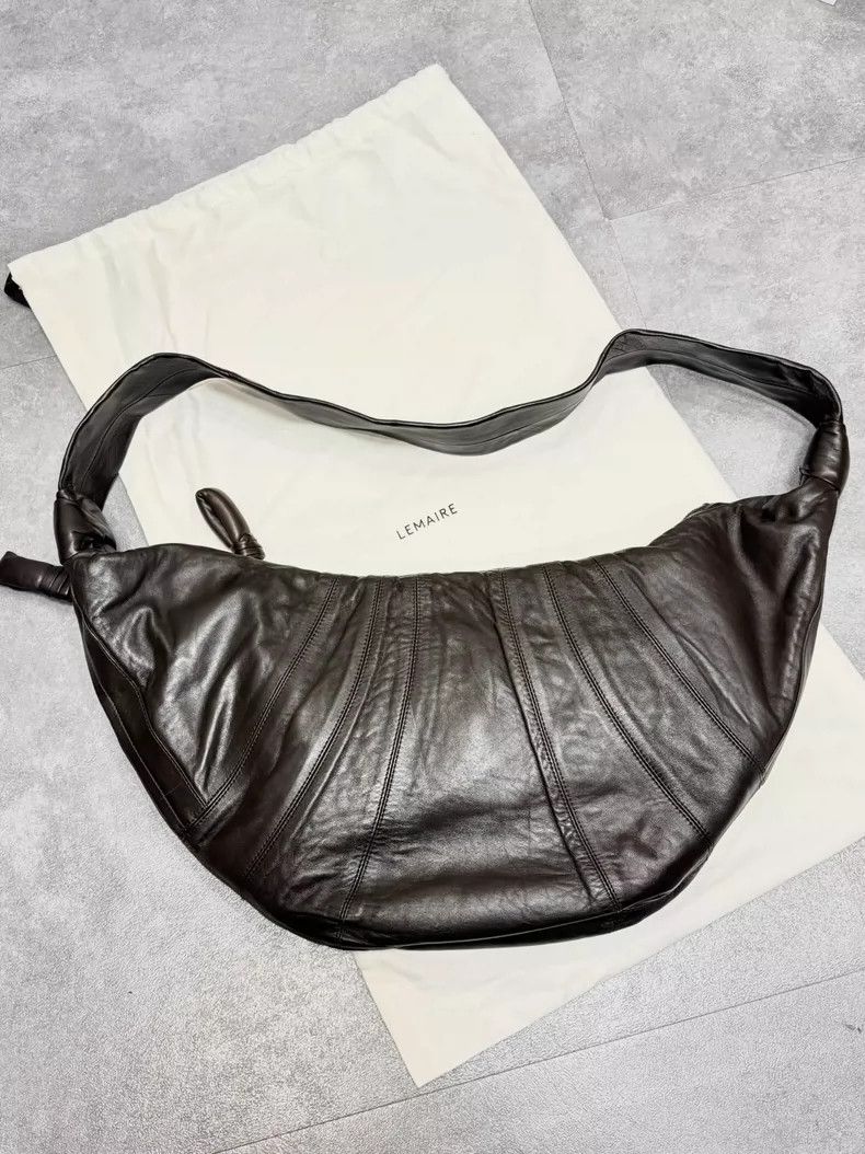 Lemaire Lemaire large size lamb leather horn bag Size ONE SIZE - 1 Thumbnail