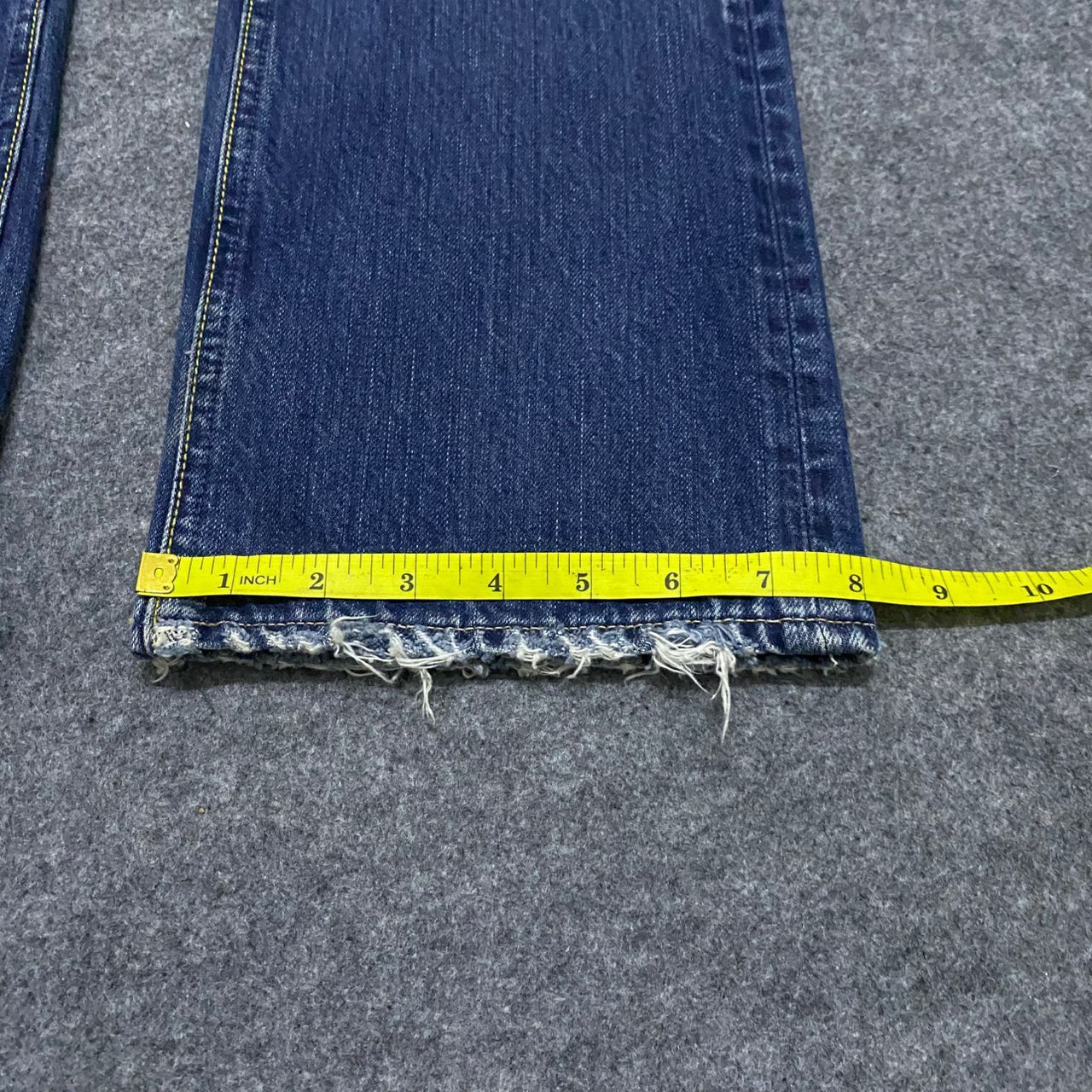 Le Grande Bleu (L.G.B.) 💥Best Offer💥Vintage Blue Blue Japan FlareDistressed Denim Size US 31 - 6 Thumbnail