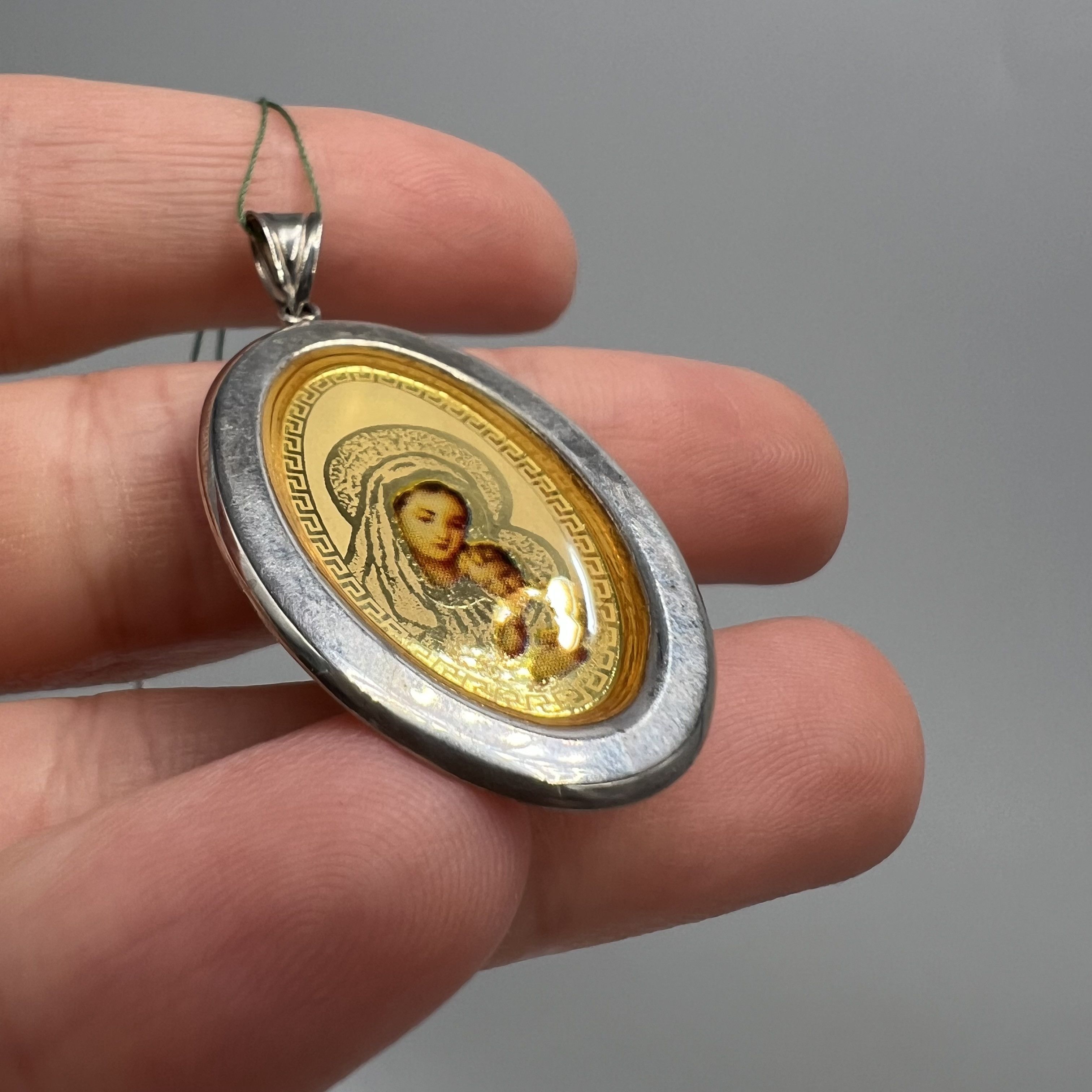Vintage Vintage Pendant Icon Sterling Silver 925 Enamel 1.7gr Size ONE SIZE - 2 Thumbnail